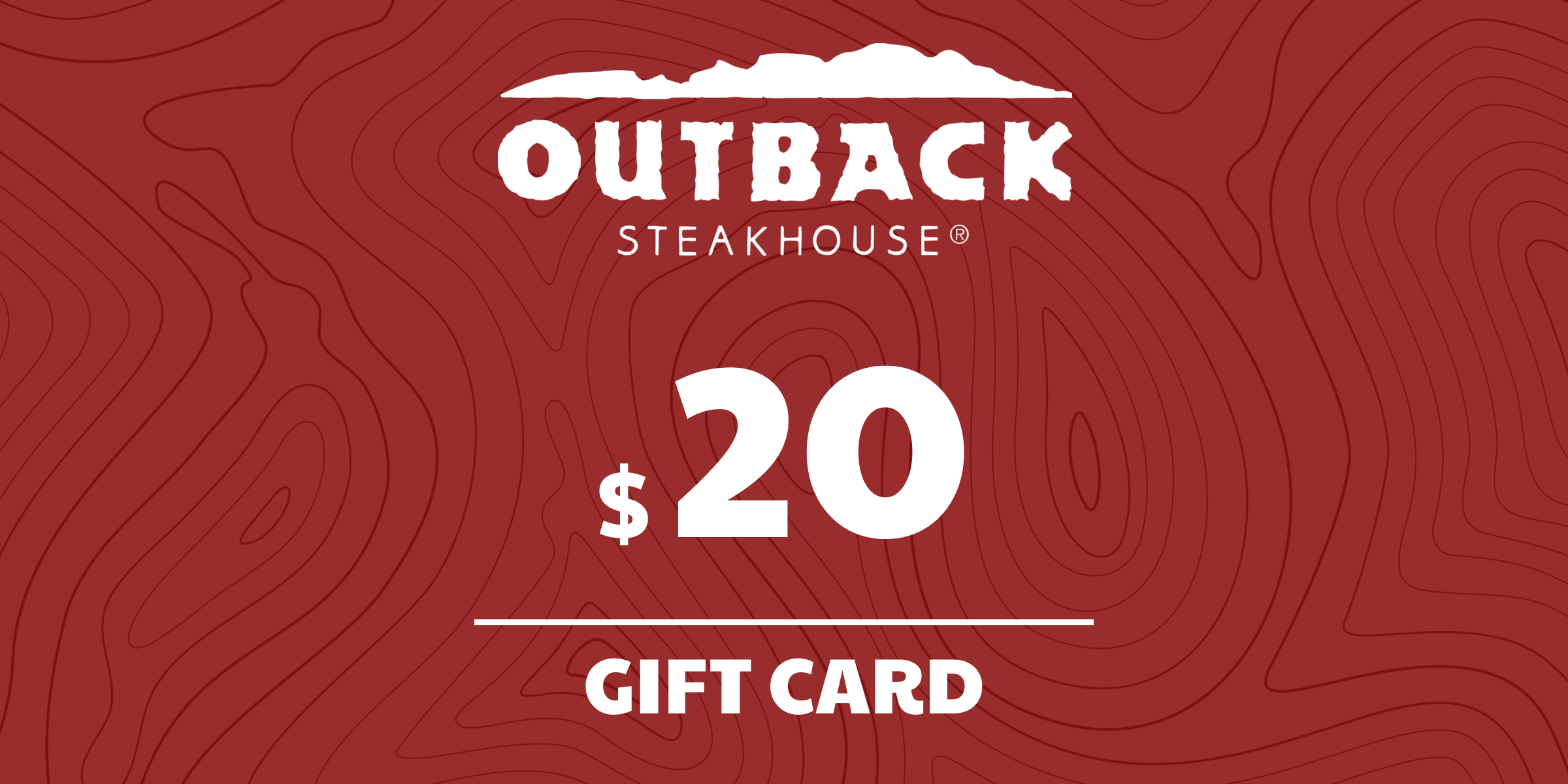 Outback Steakhouse Gift Card 20 USD