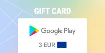 Google Play Gift Card 3 EUR الشراء