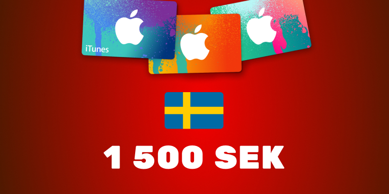 Apple iTunes Card 1500 SEK