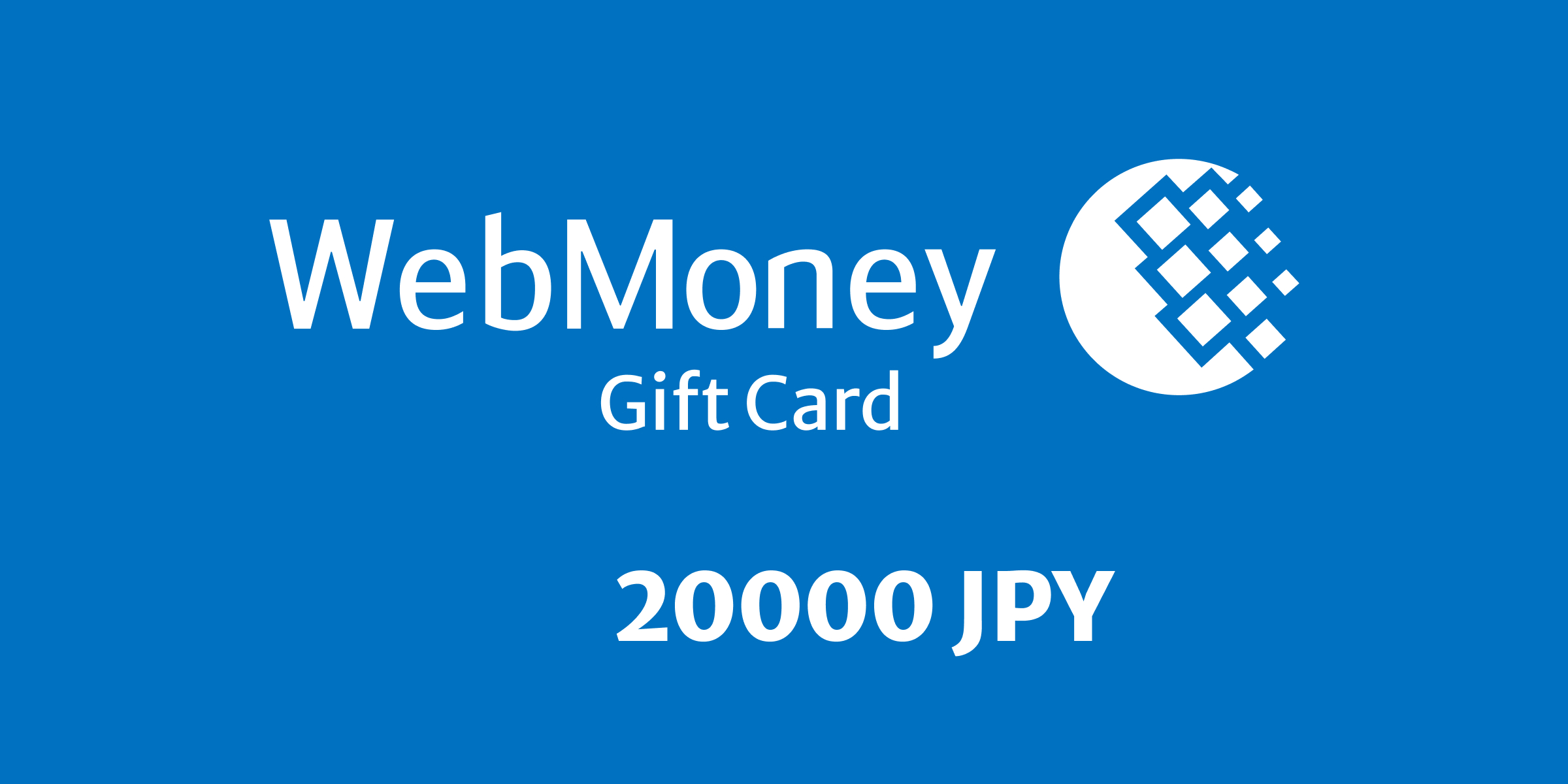 WebMoney Gift Card 20000 JPY