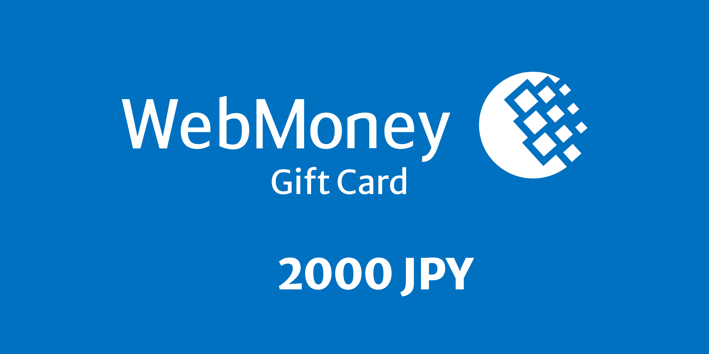 WebMoney Gift Card 2000 JPY