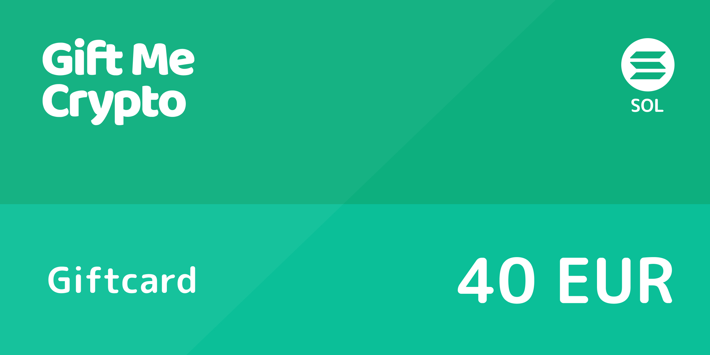Gift Me Crypto Gift Card SOLANA 40 EUR