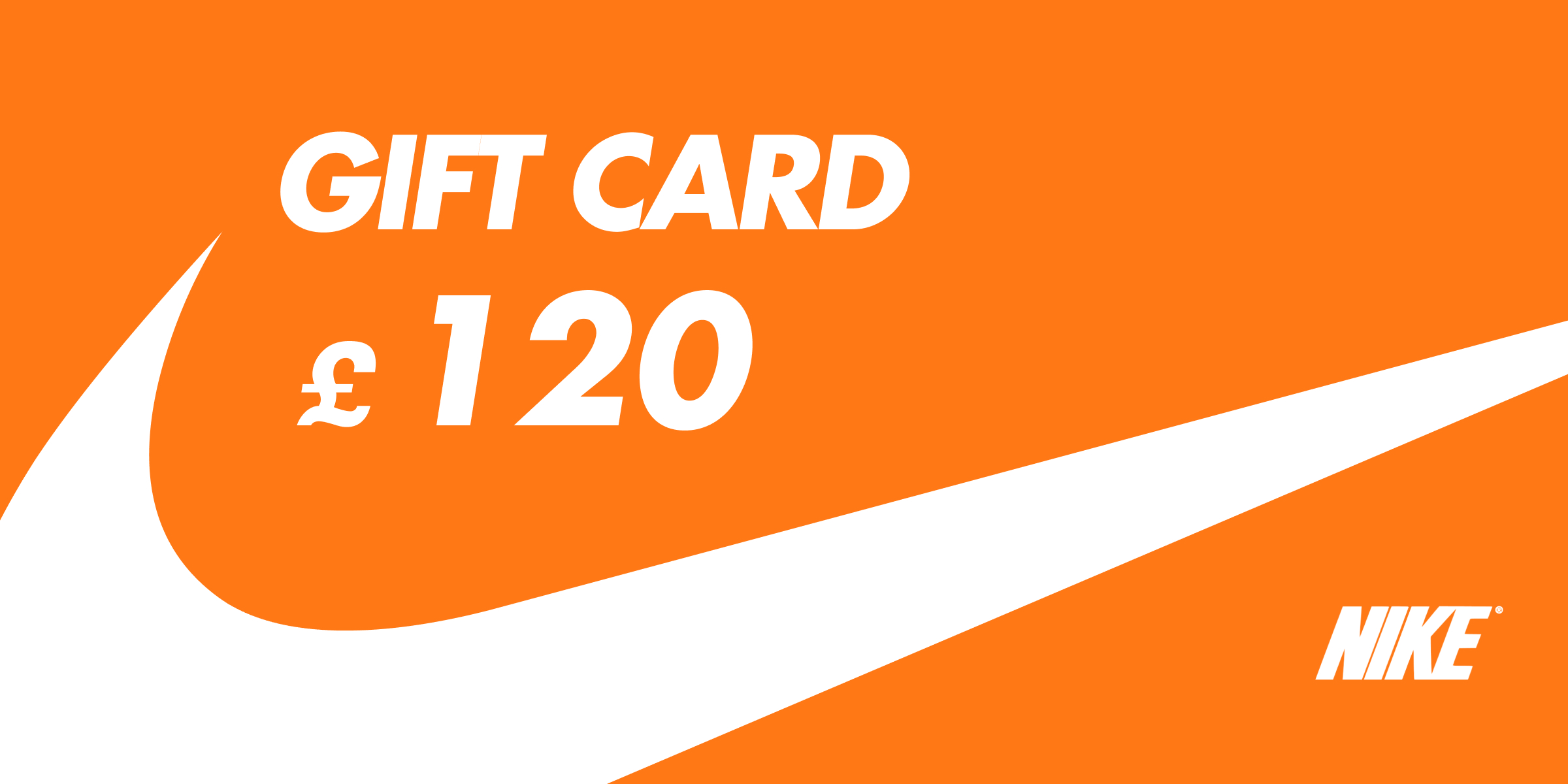 Nike Store Gift Card 120 GBP