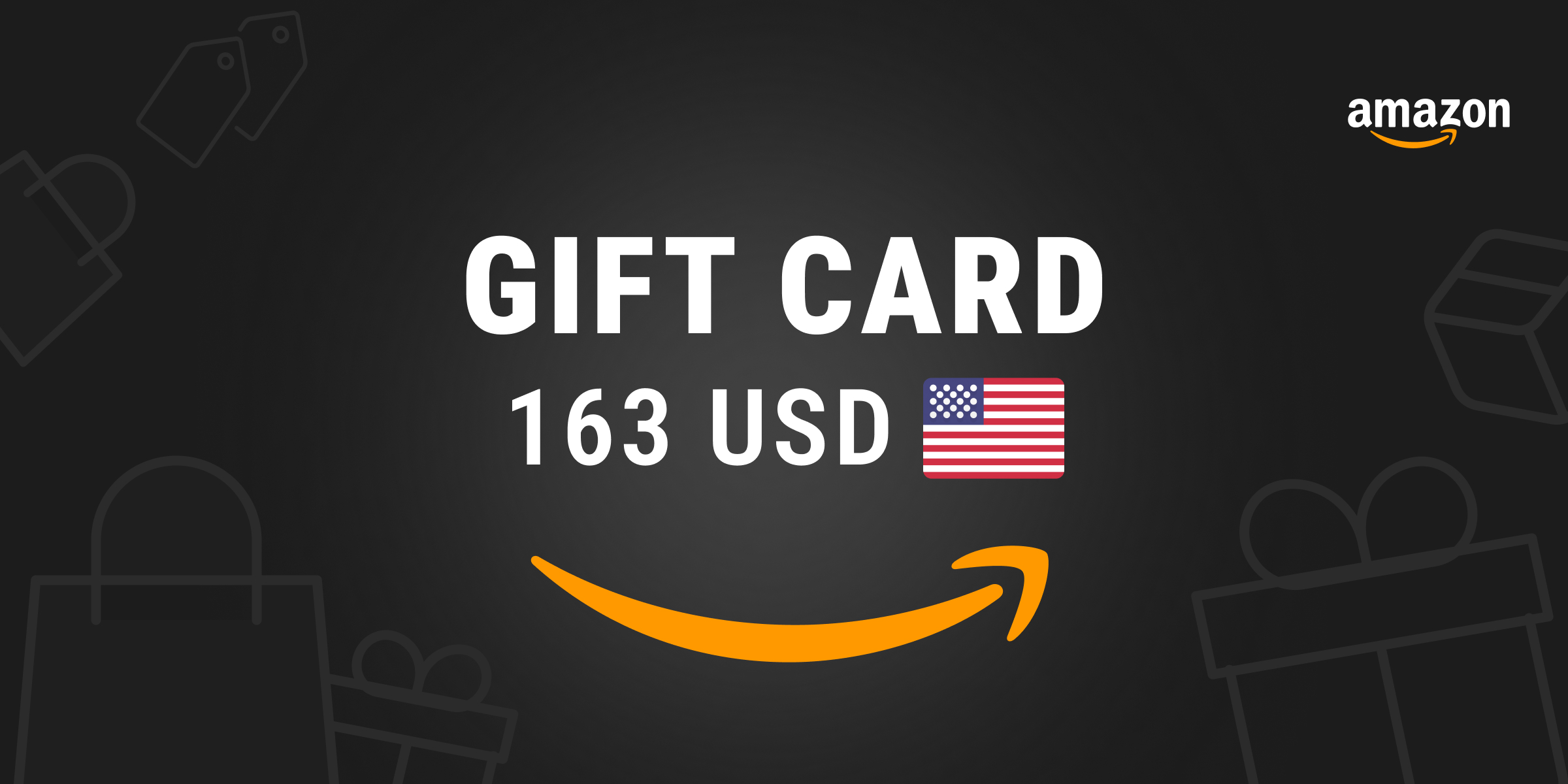 Amazon Gift Card 163 USD