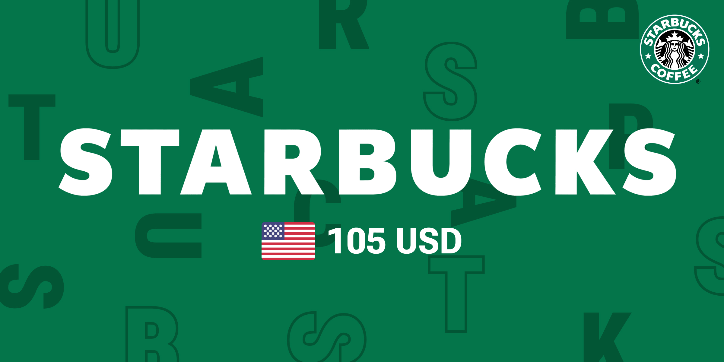 Starbucks Gift Card 105 USD