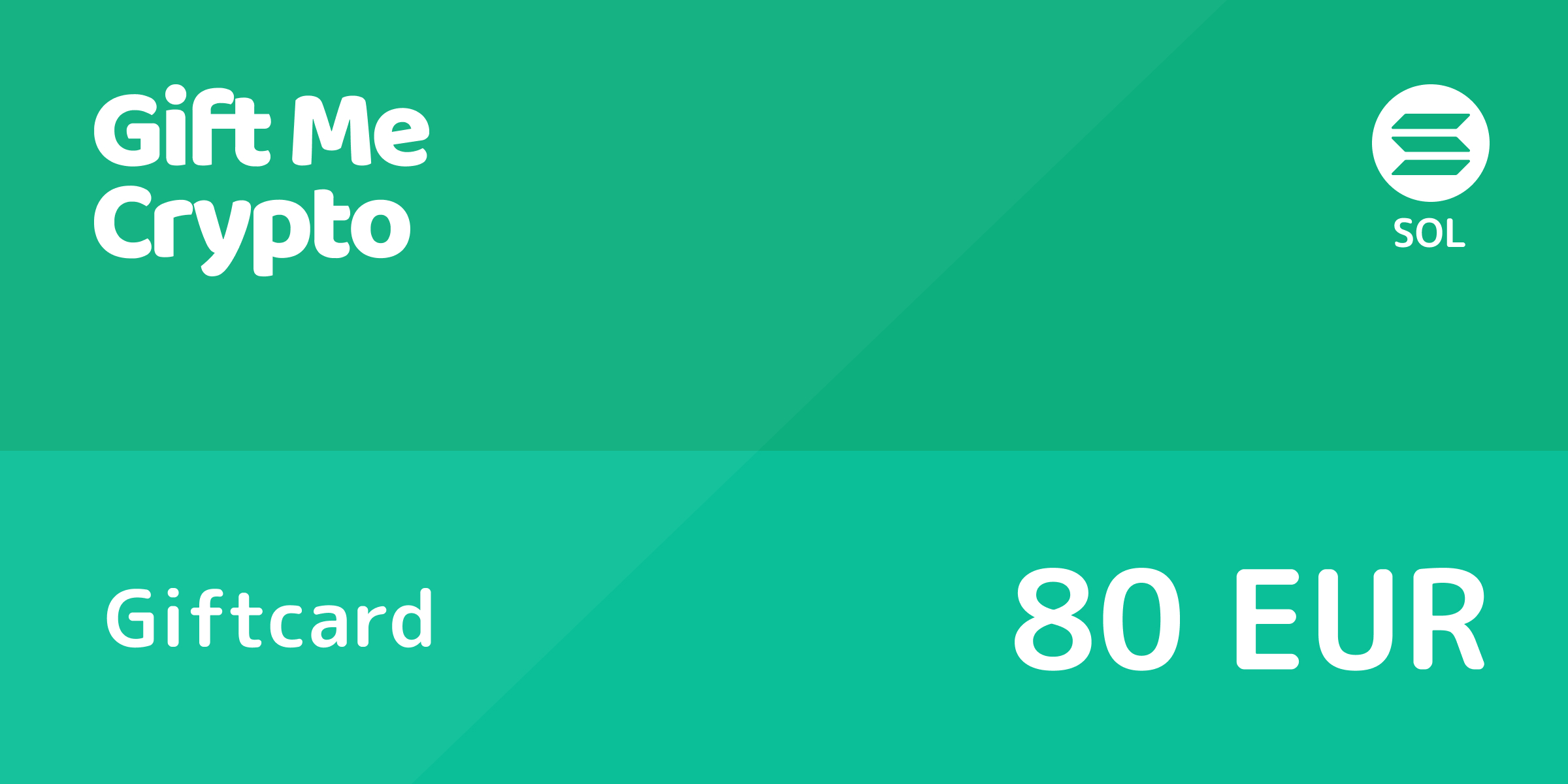 Gift Me Crypto Gift Card SOLANA 80 EUR