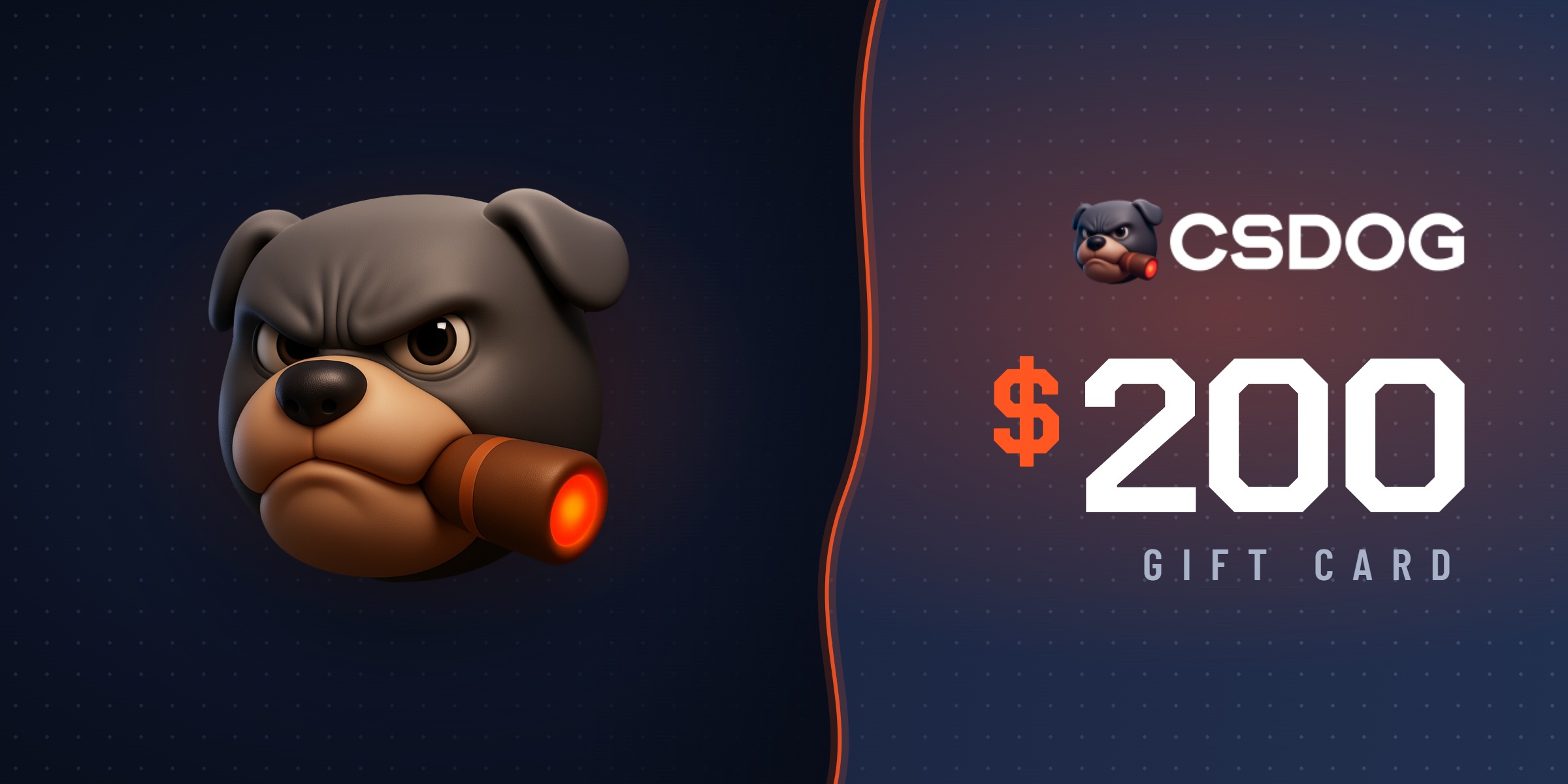 CSDOG Gift Card 200 USD