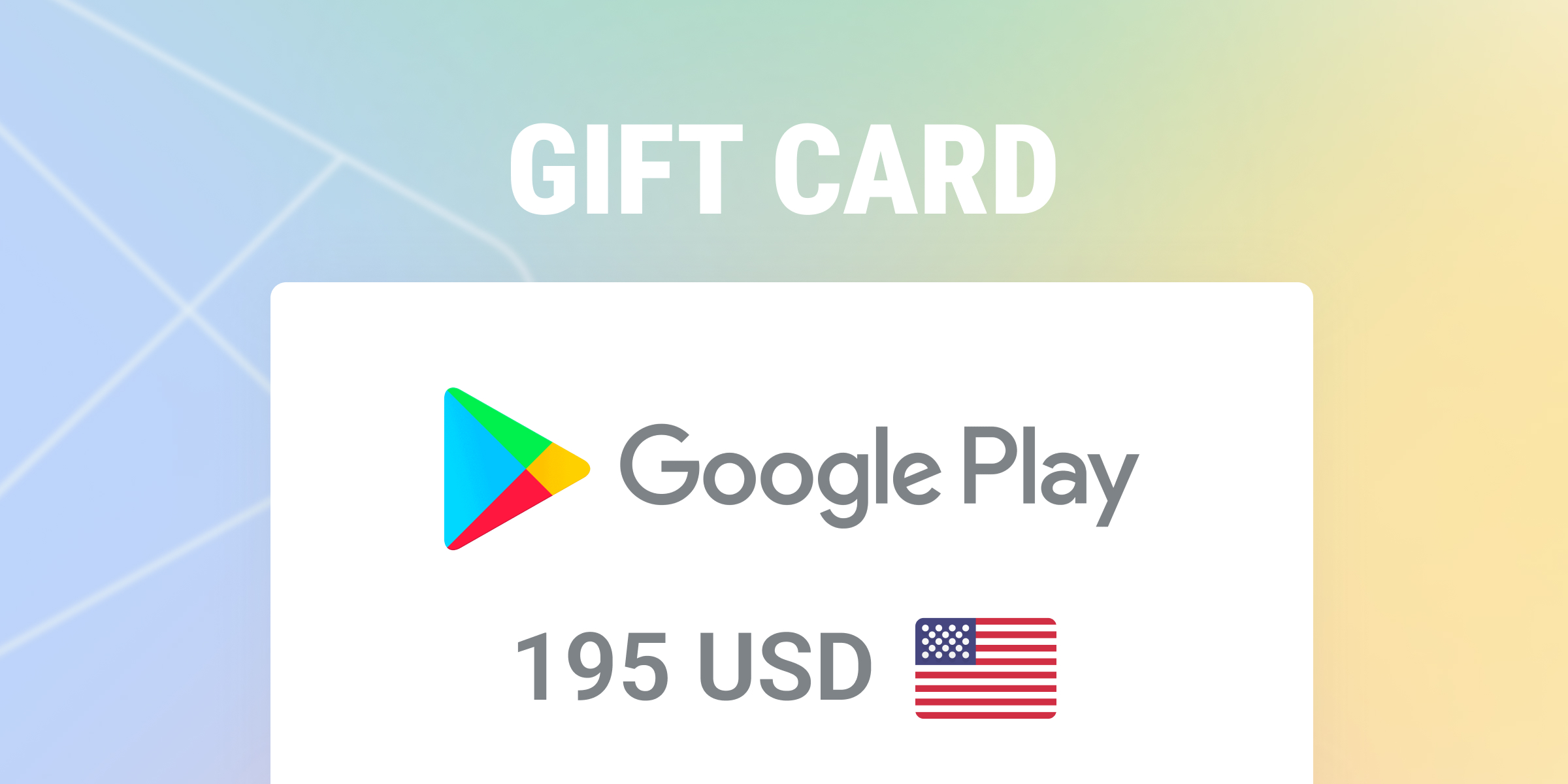 Google Play Gift Card 195 USD