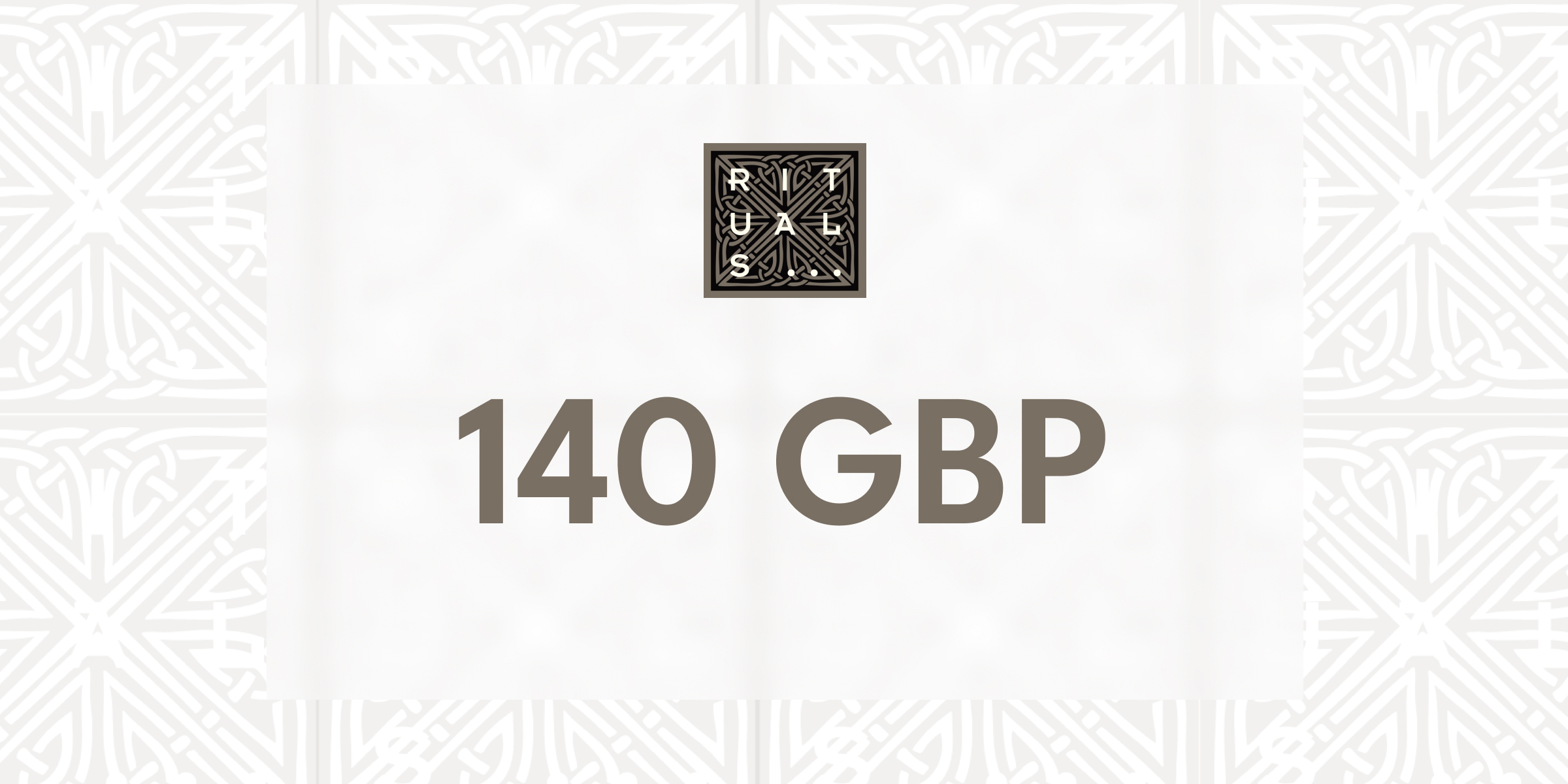 Rituals Gift Card 140 GBP