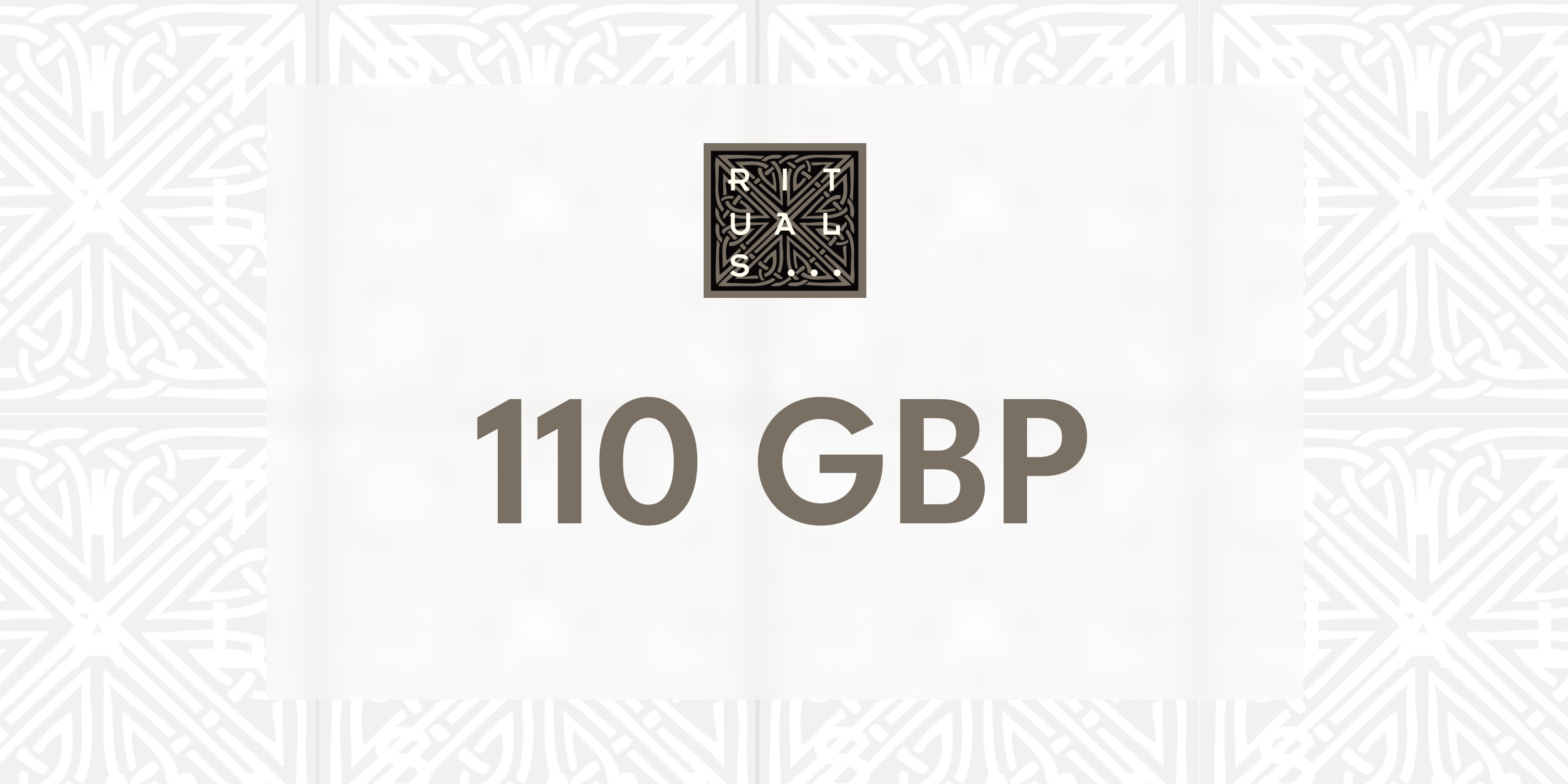 Rituals Gift Card 110 GBP