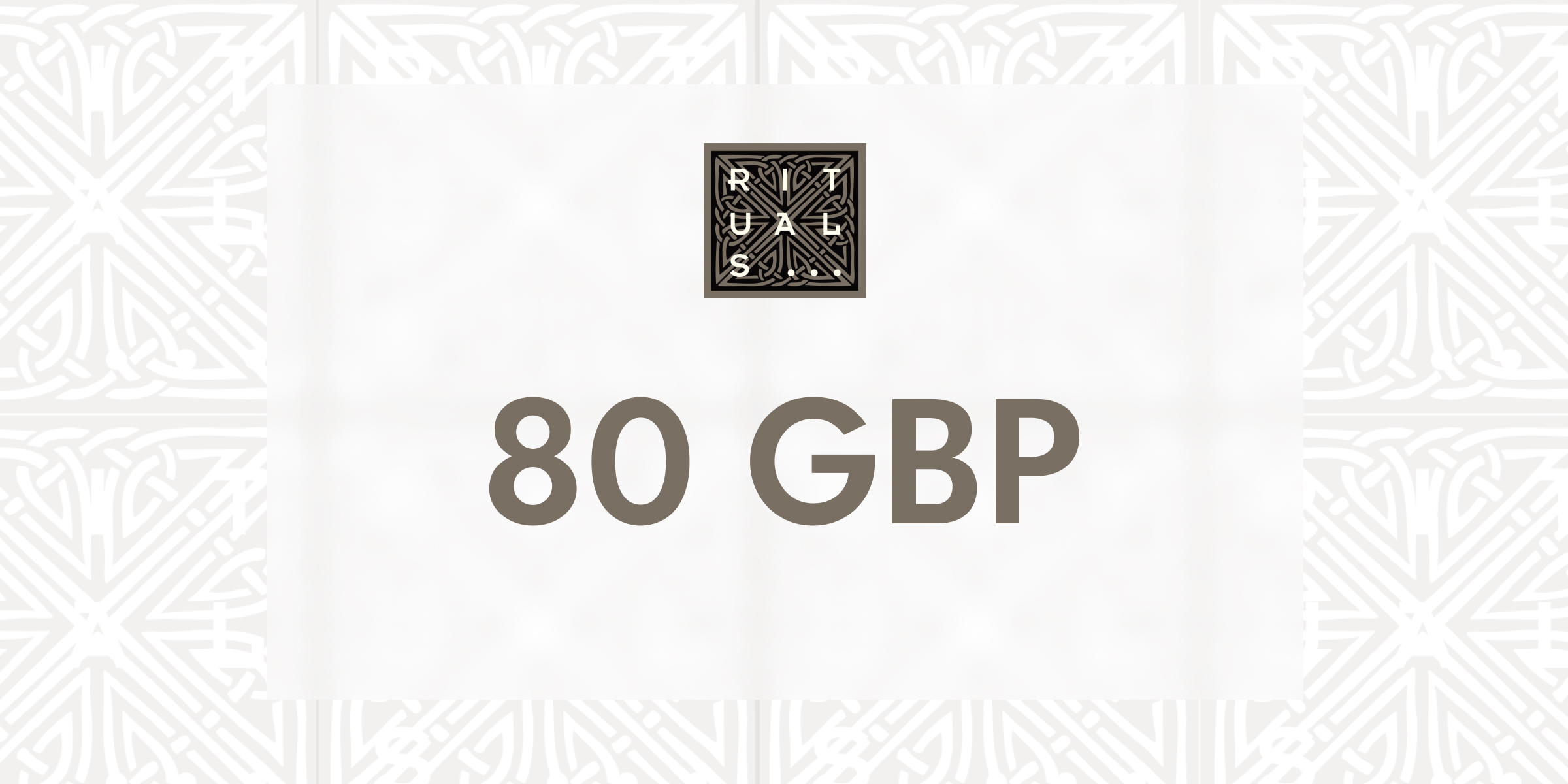 Rituals Gift Card 80 GBP