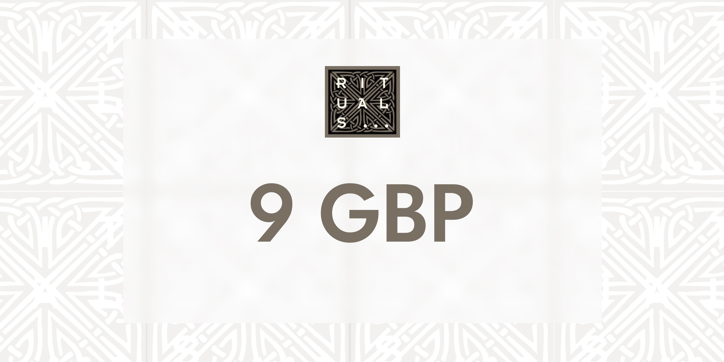 Rituals Gift Card 9 GBP
