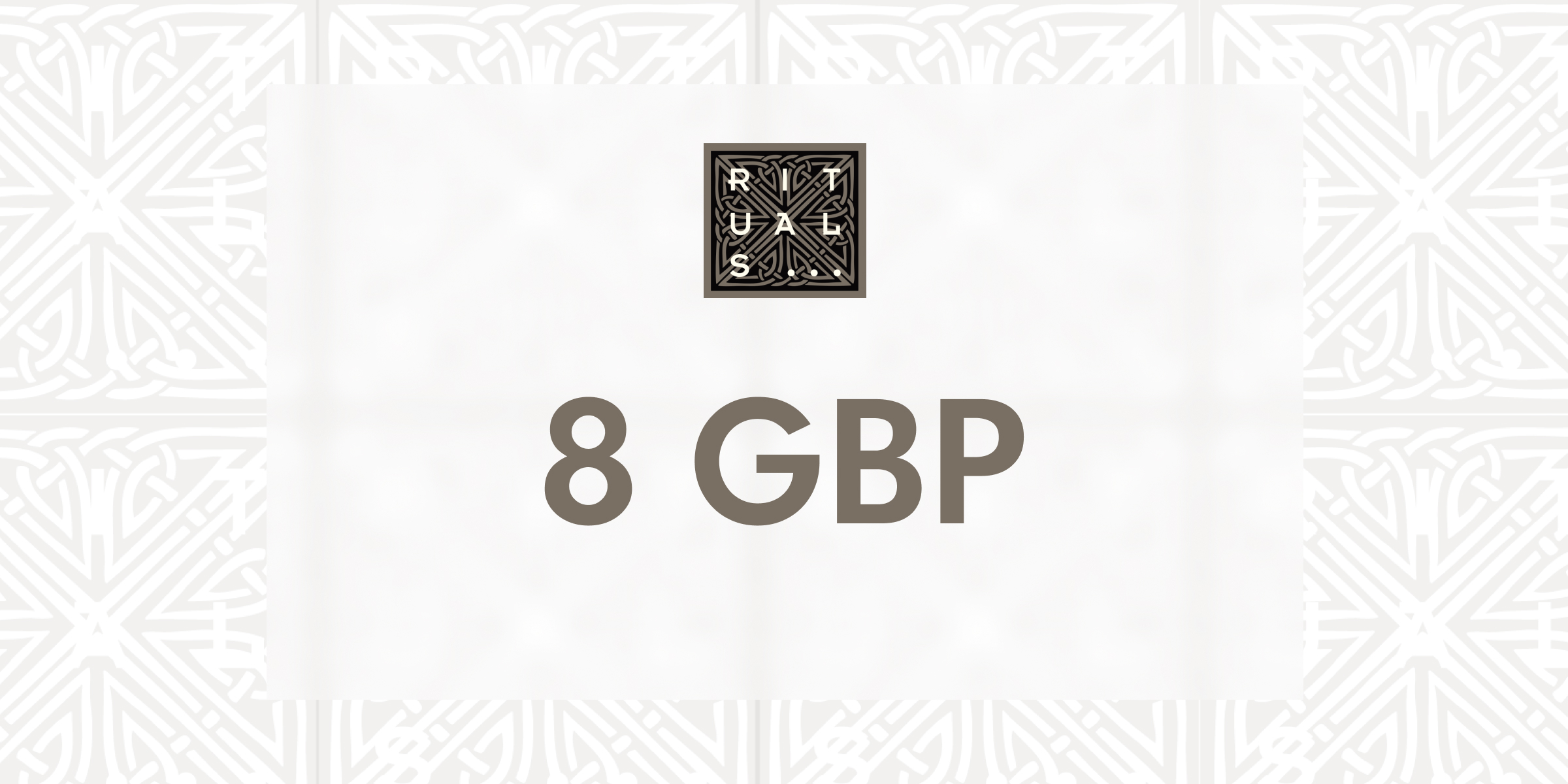 Rituals Gift Card 8 GBP