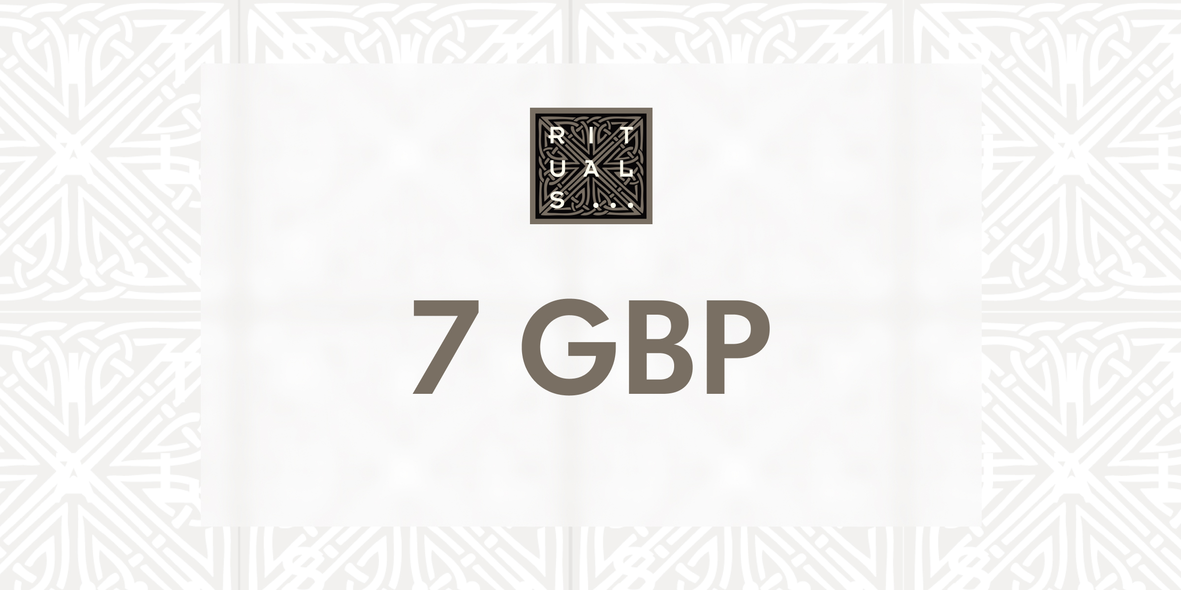 Rituals Gift Card 7 GBP