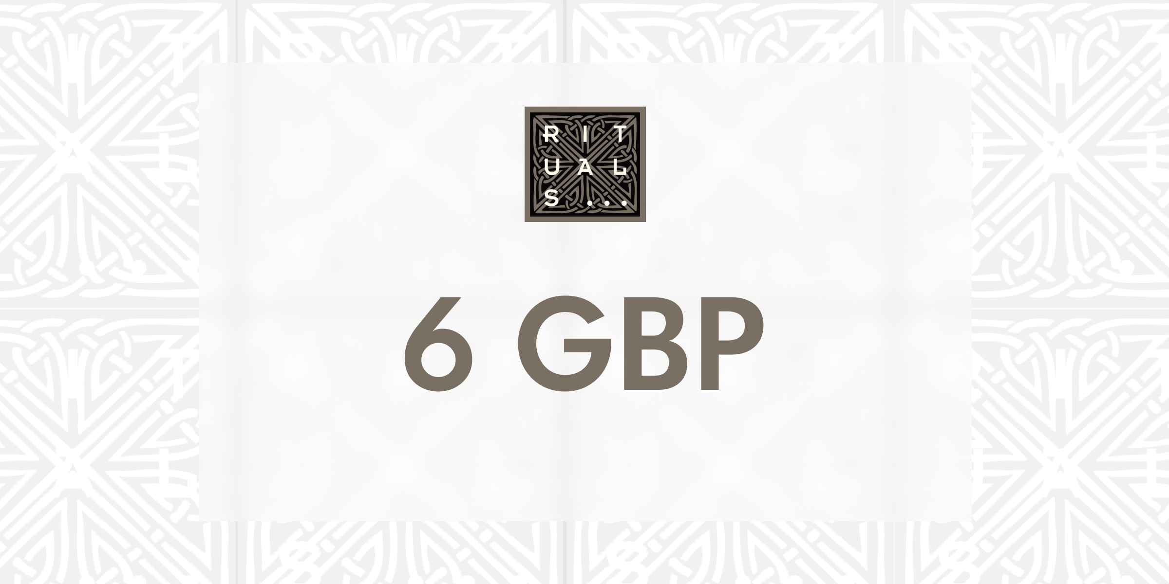 Rituals Gift Card 6 GBP