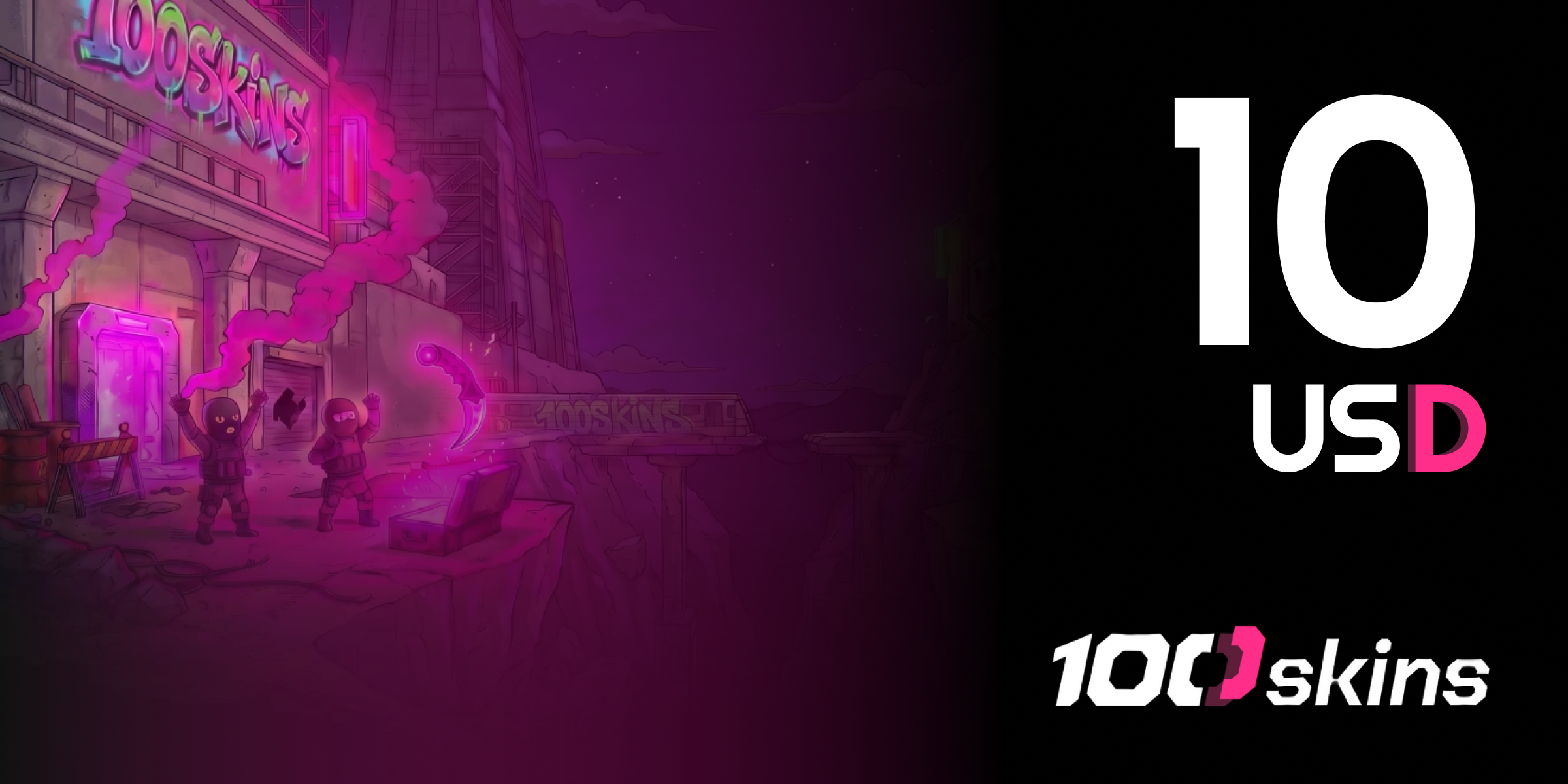 100SKINS Gift Card 10 USD