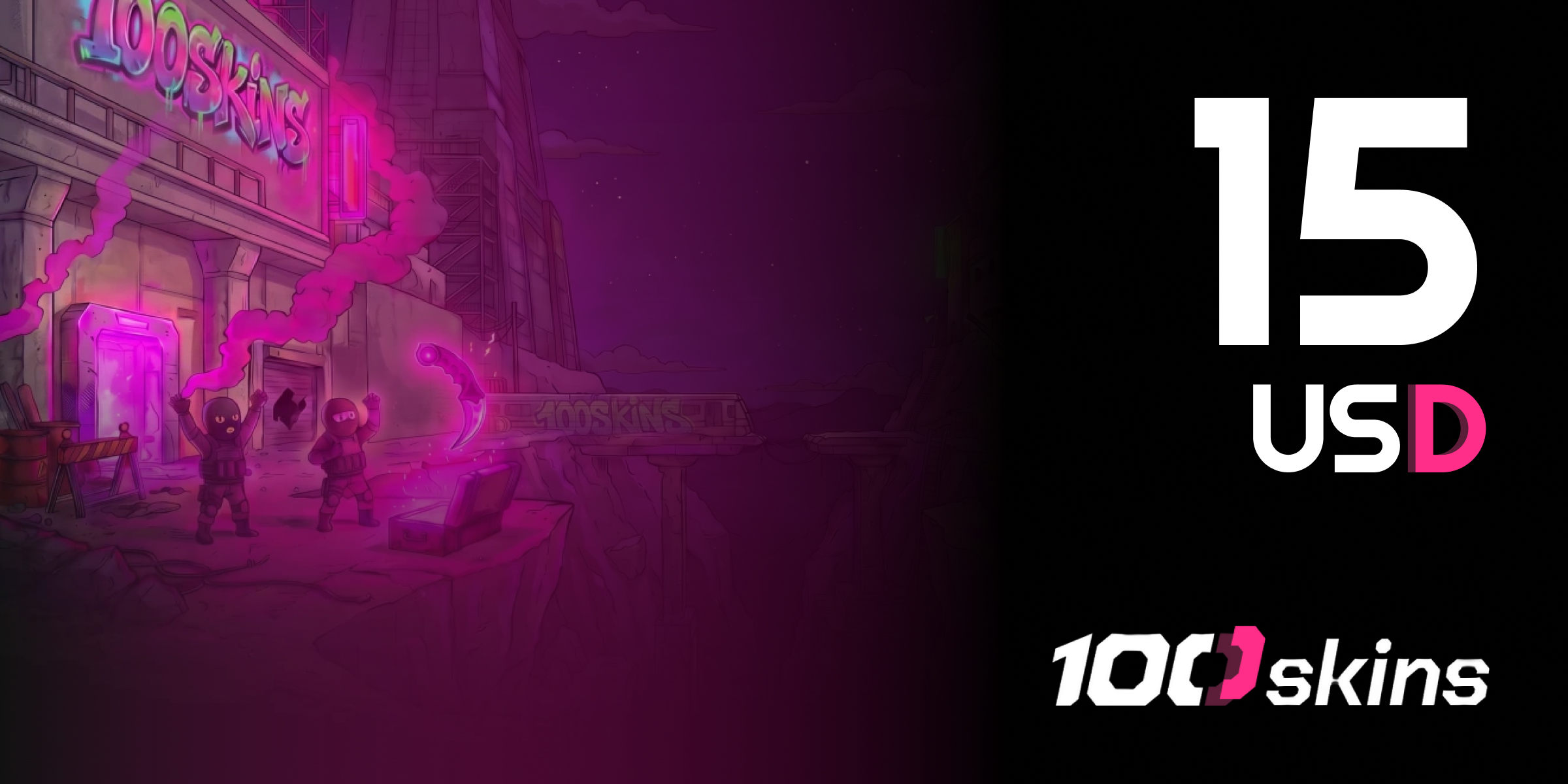 100SKINS Gift Card 15 USD