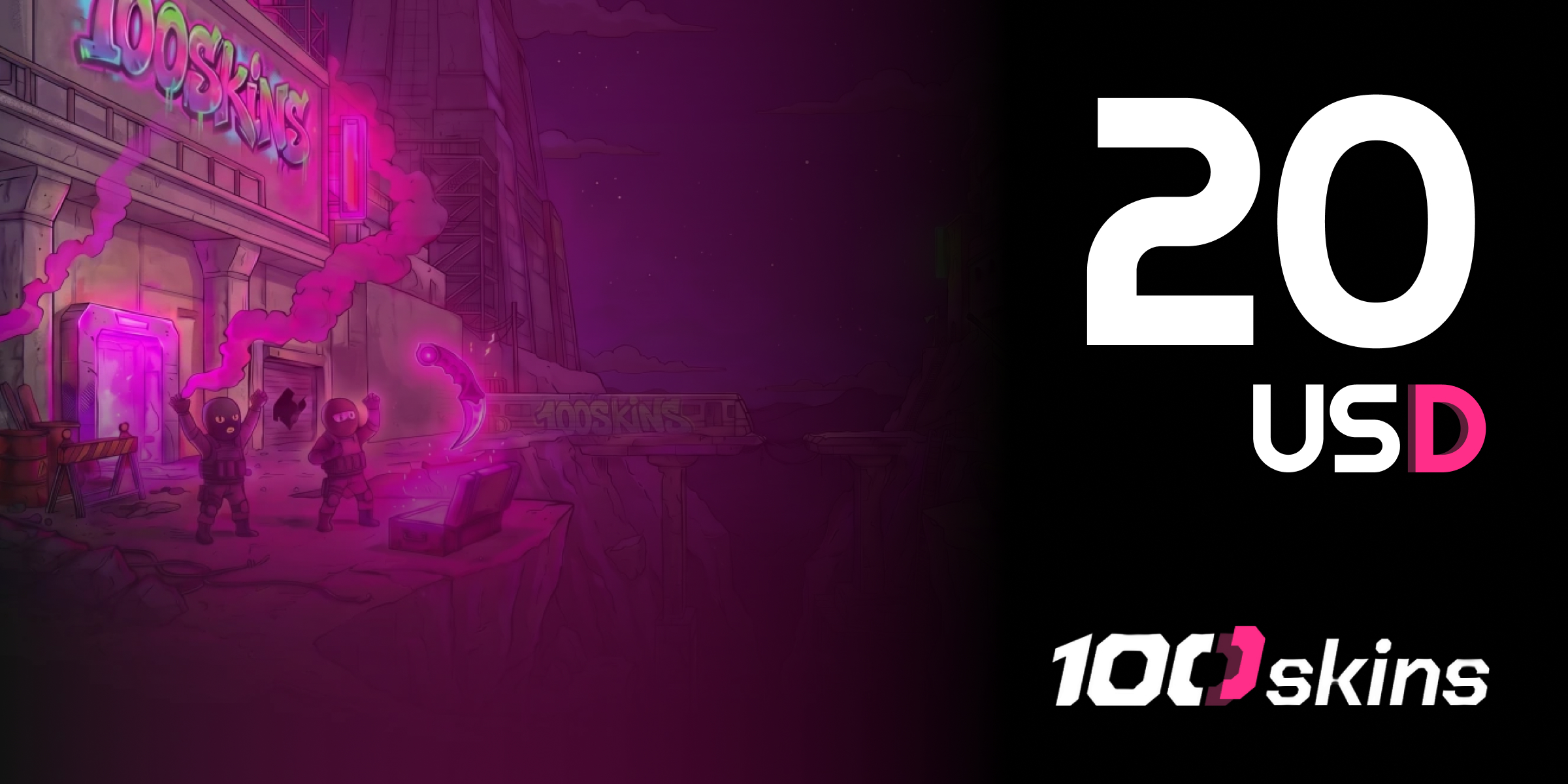 100SKINS Gift Card 20 USD