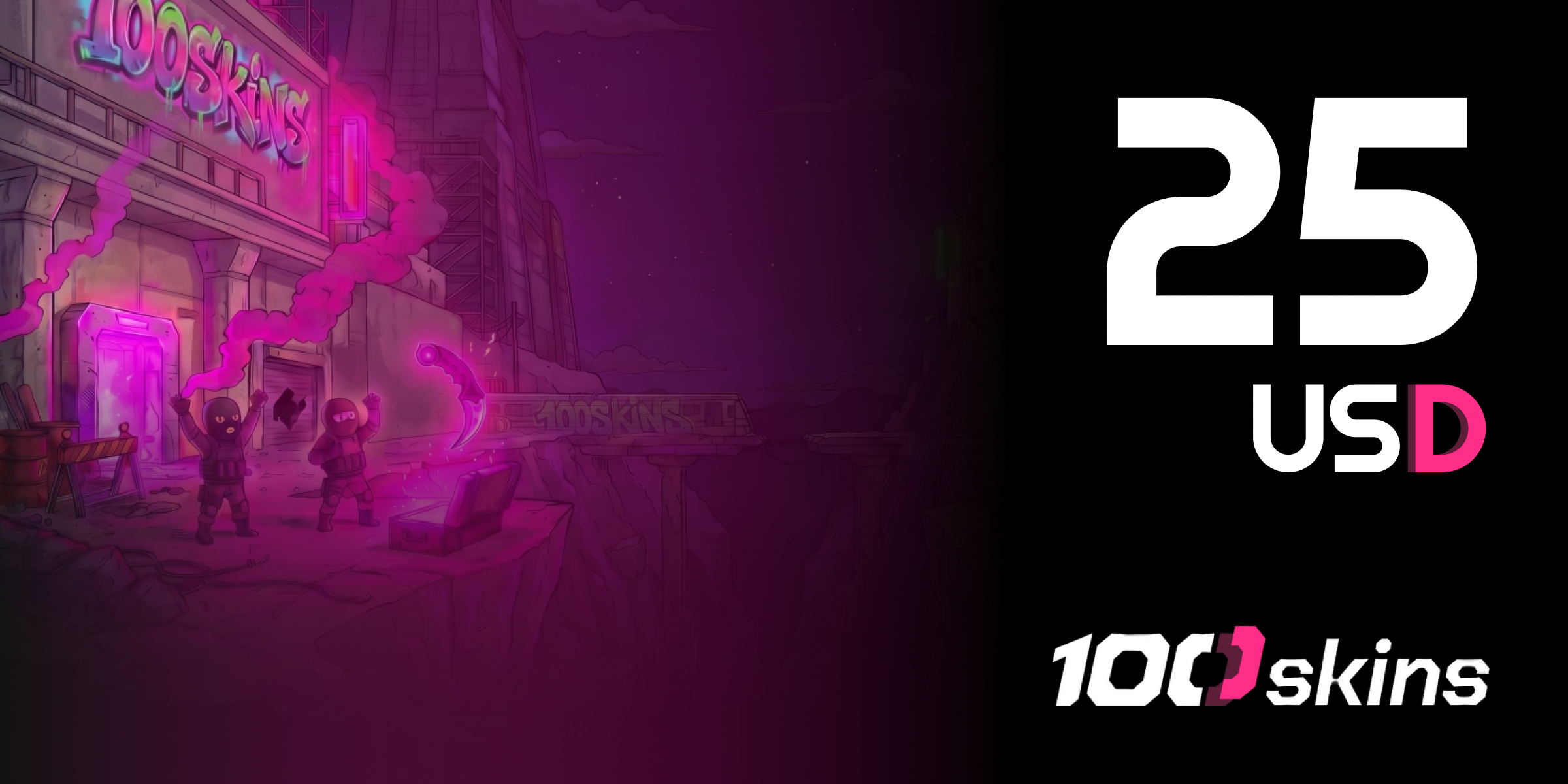 100SKINS Gift Card 25 USD