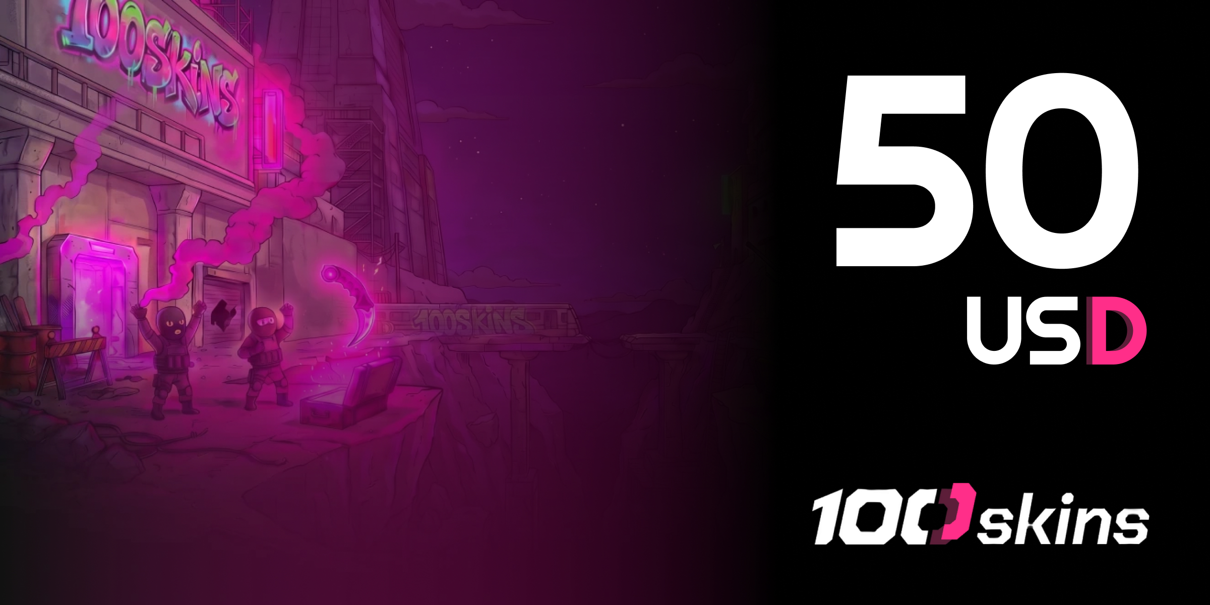 100SKINS Gift Card 50 USD