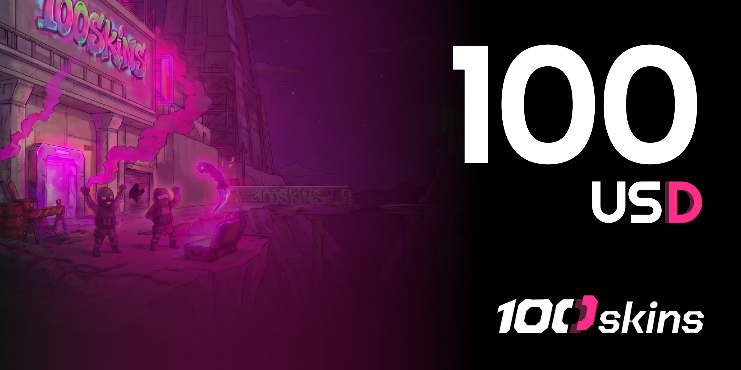 100SKINS Gift Card 100 USD