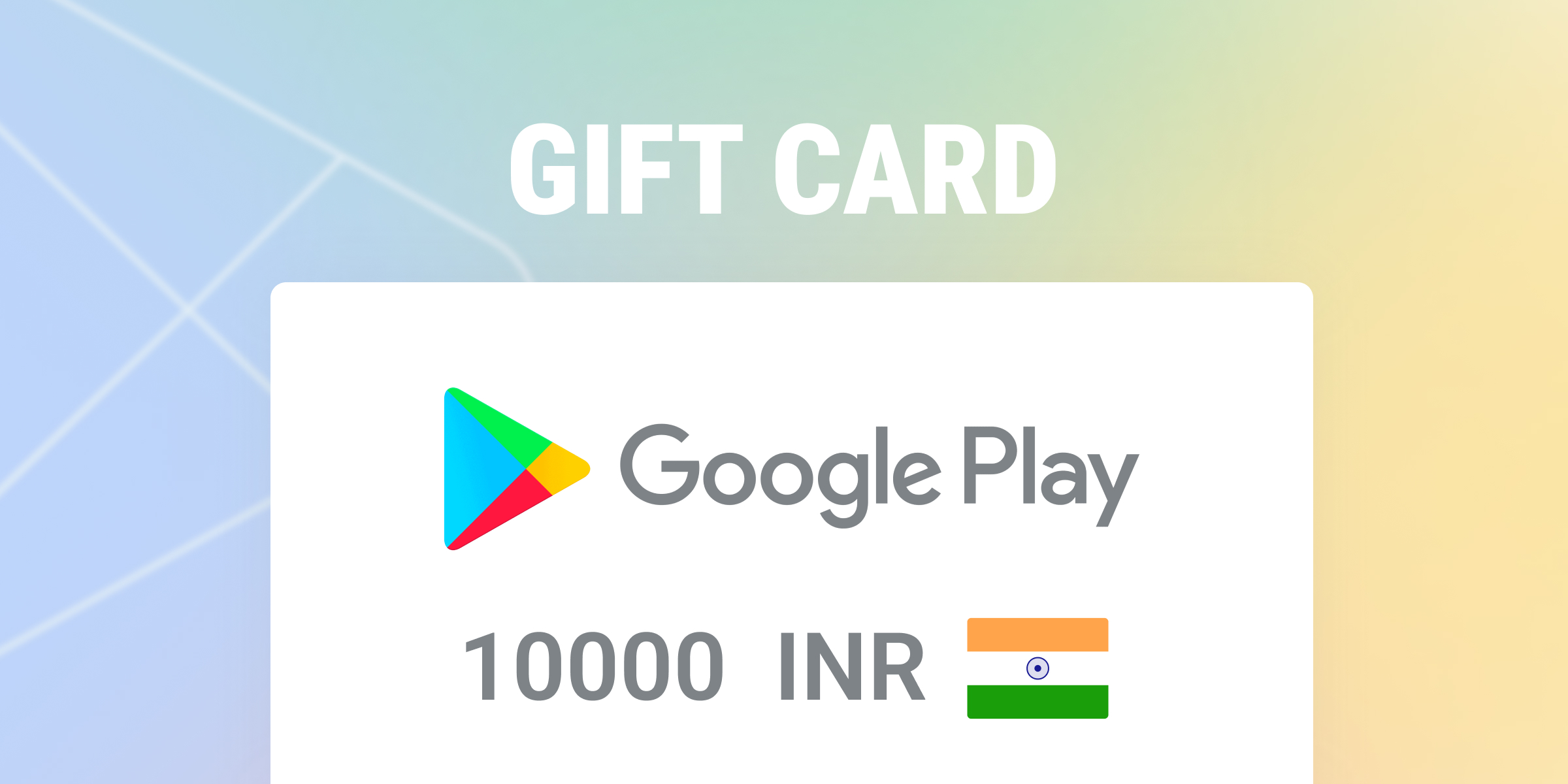 Google Play Gift Card 10000 INR