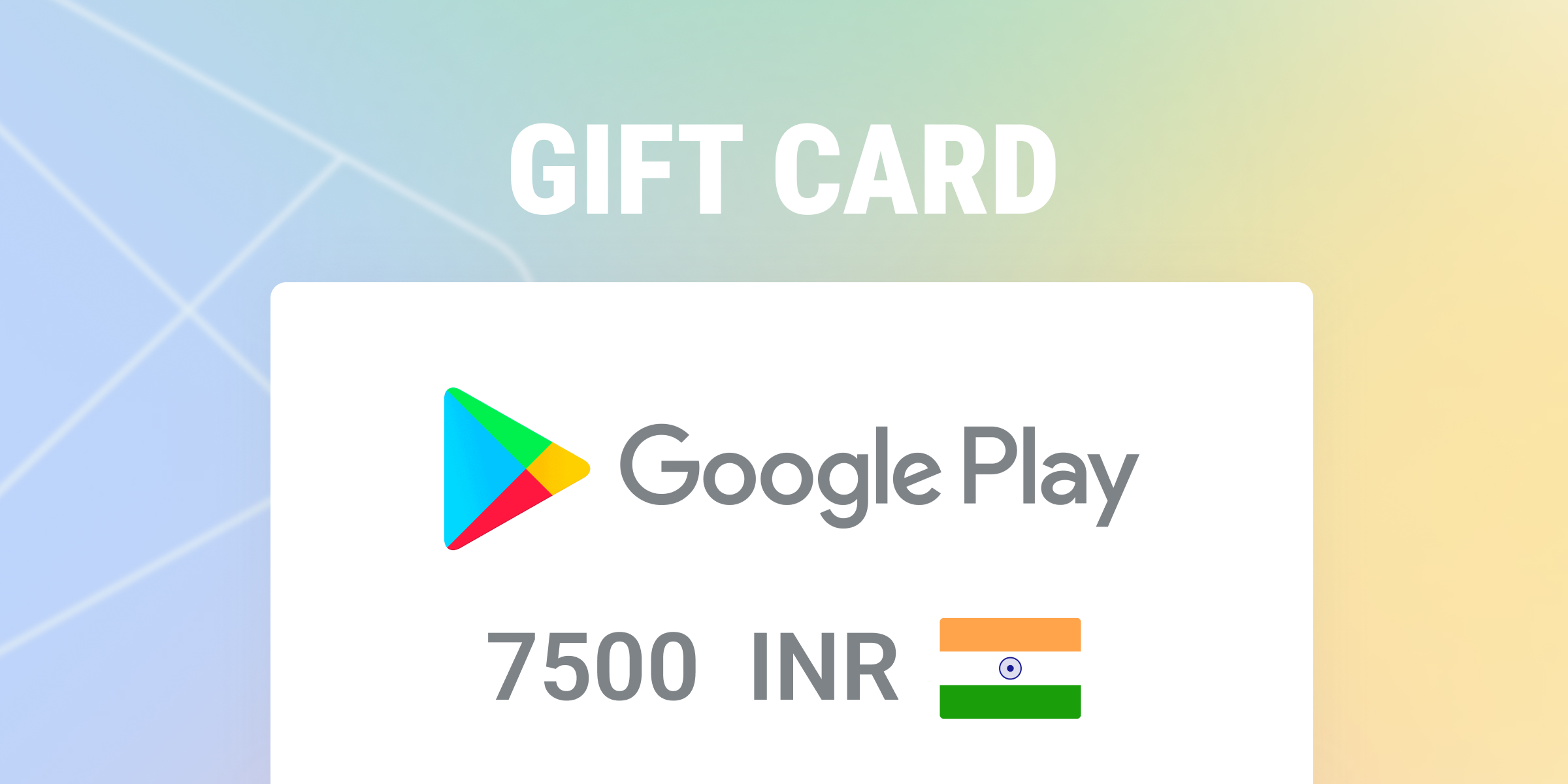 Google Play Gift Card 7500 INR