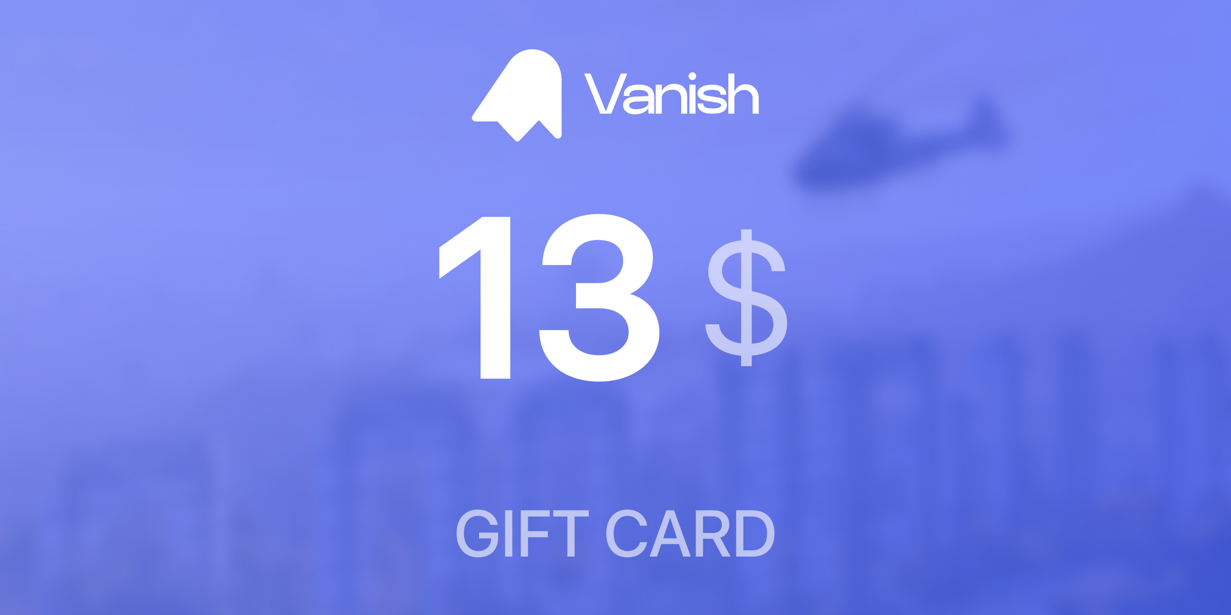 Vanish Gift Card 13 USD