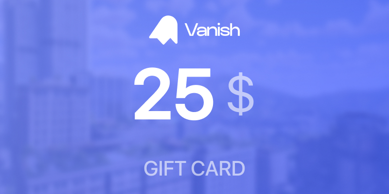 Vanish Gift Card 25 USD