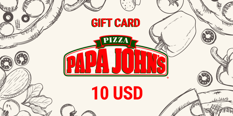 Papa Johns Gift Card 10 USD