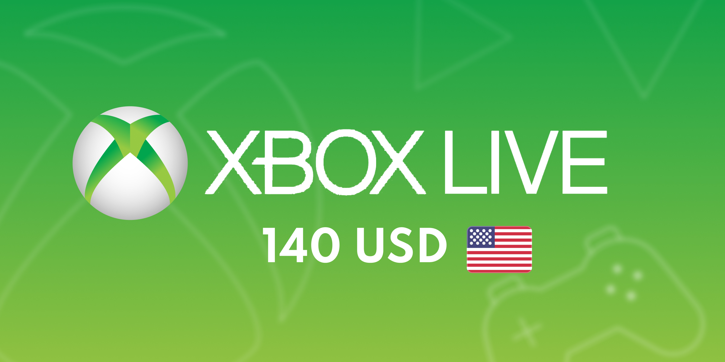 XBOX Live Gift Card 140 USD
