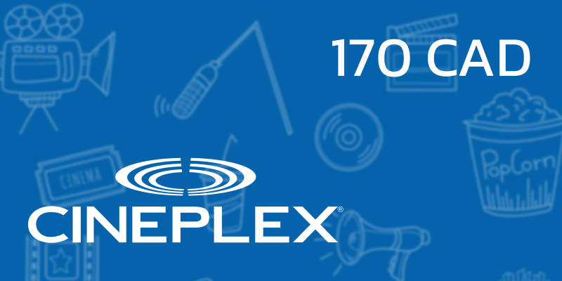Cineplex Gift Card 170 CAD