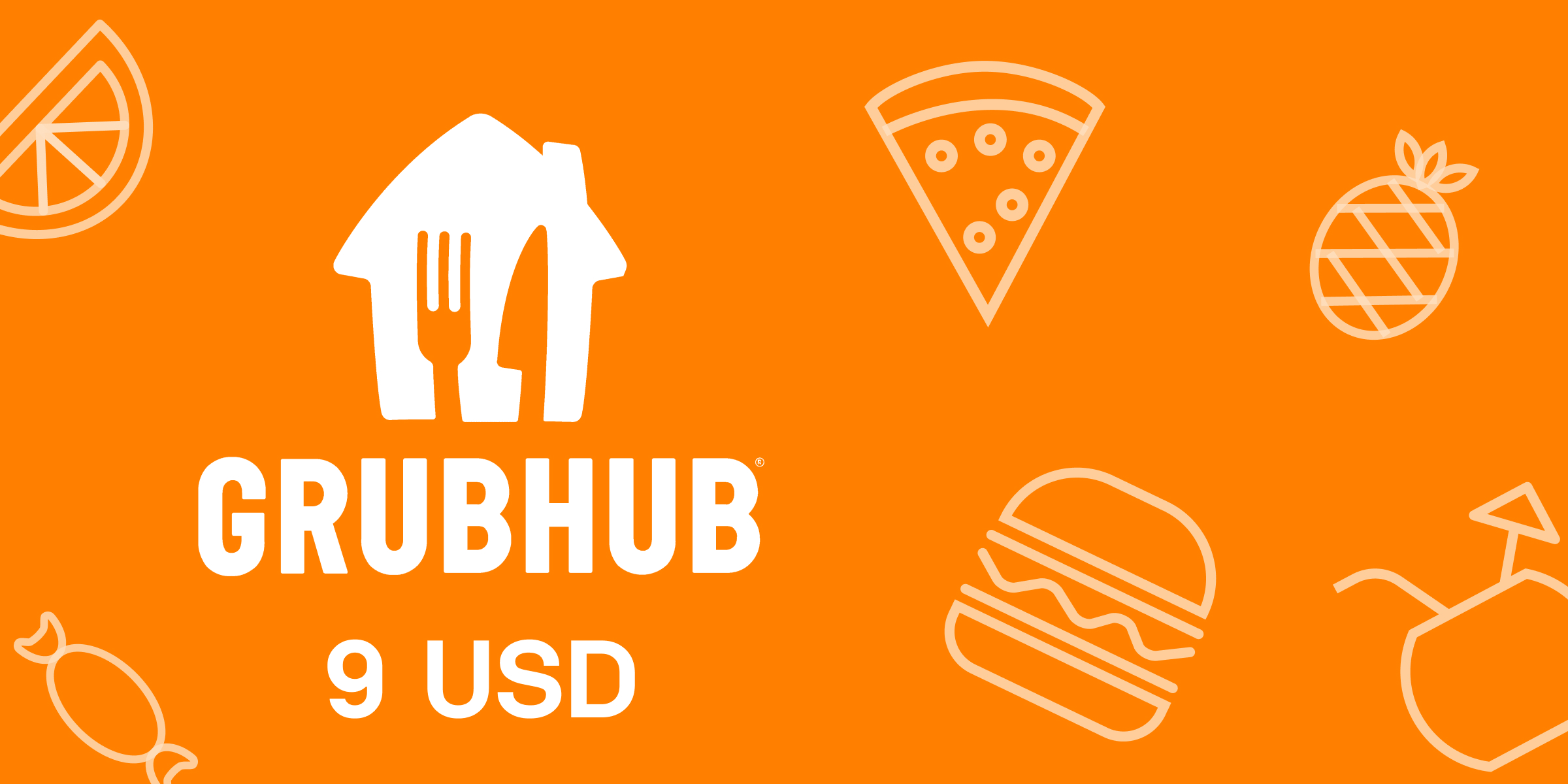 Grubhub Gift Card 9 USD