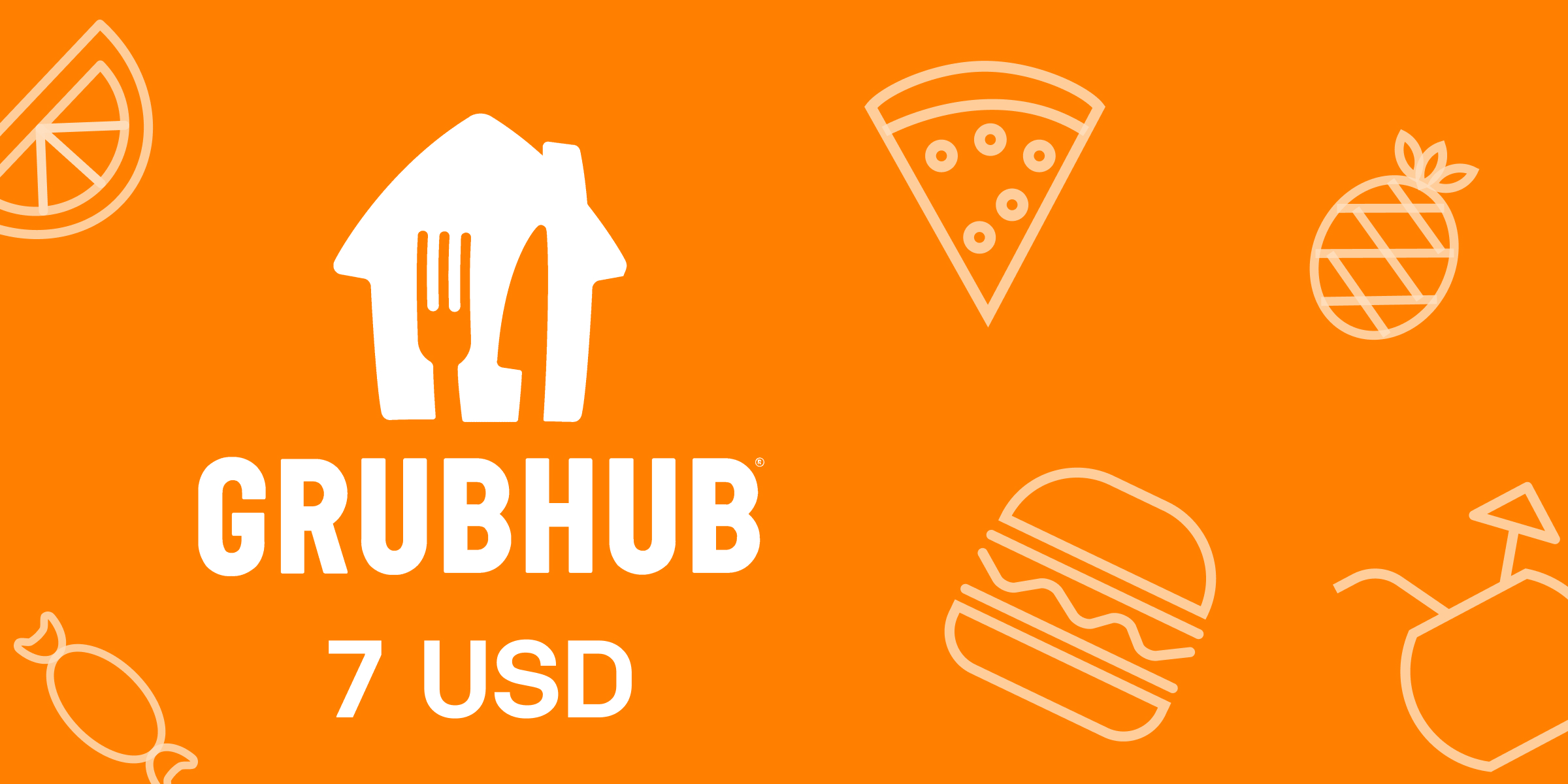 Grubhub Gift Card 7 USD