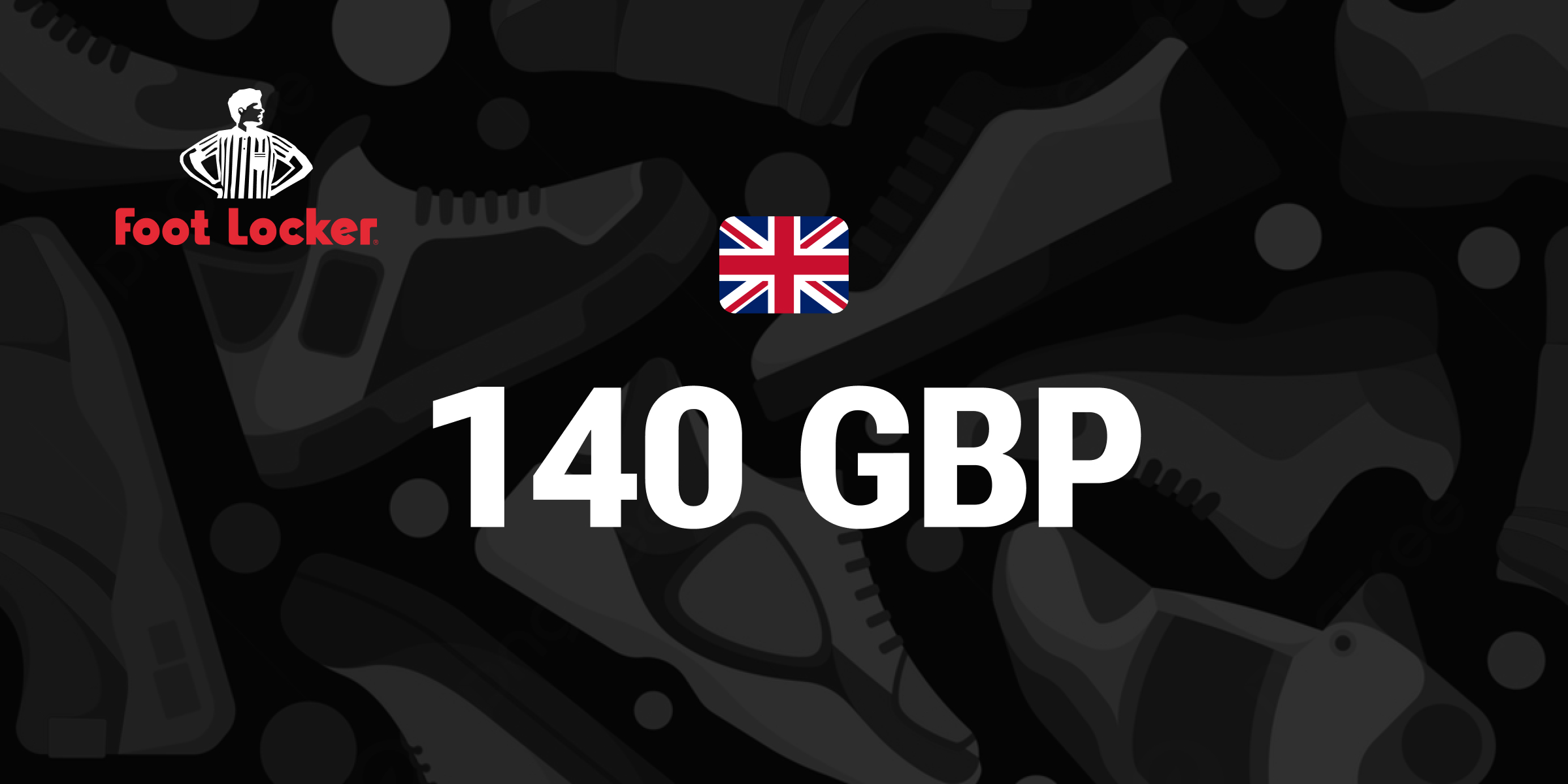 Foot Locker Gift Card 140 GBP