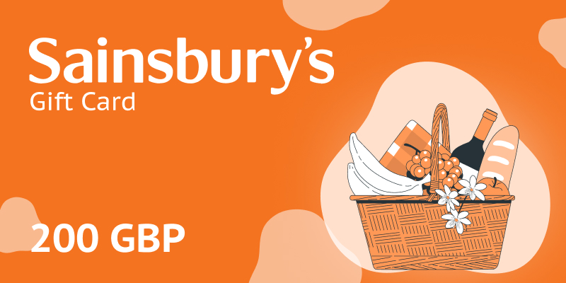 Sainsburys Gift Card 200 GBP