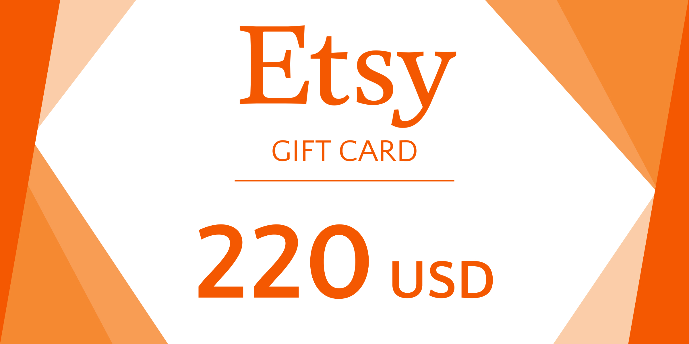 Etsy Gift Card 220 USD