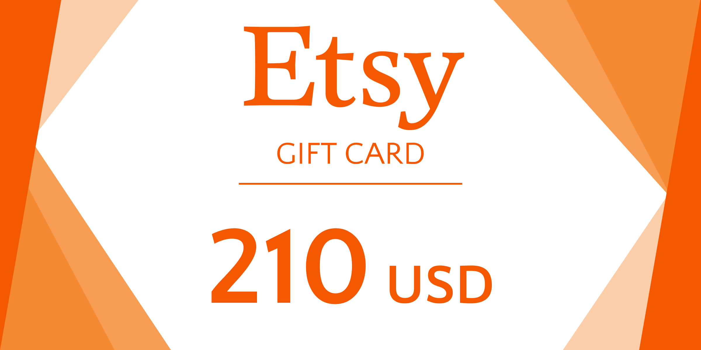 Etsy Gift Card 210 USD