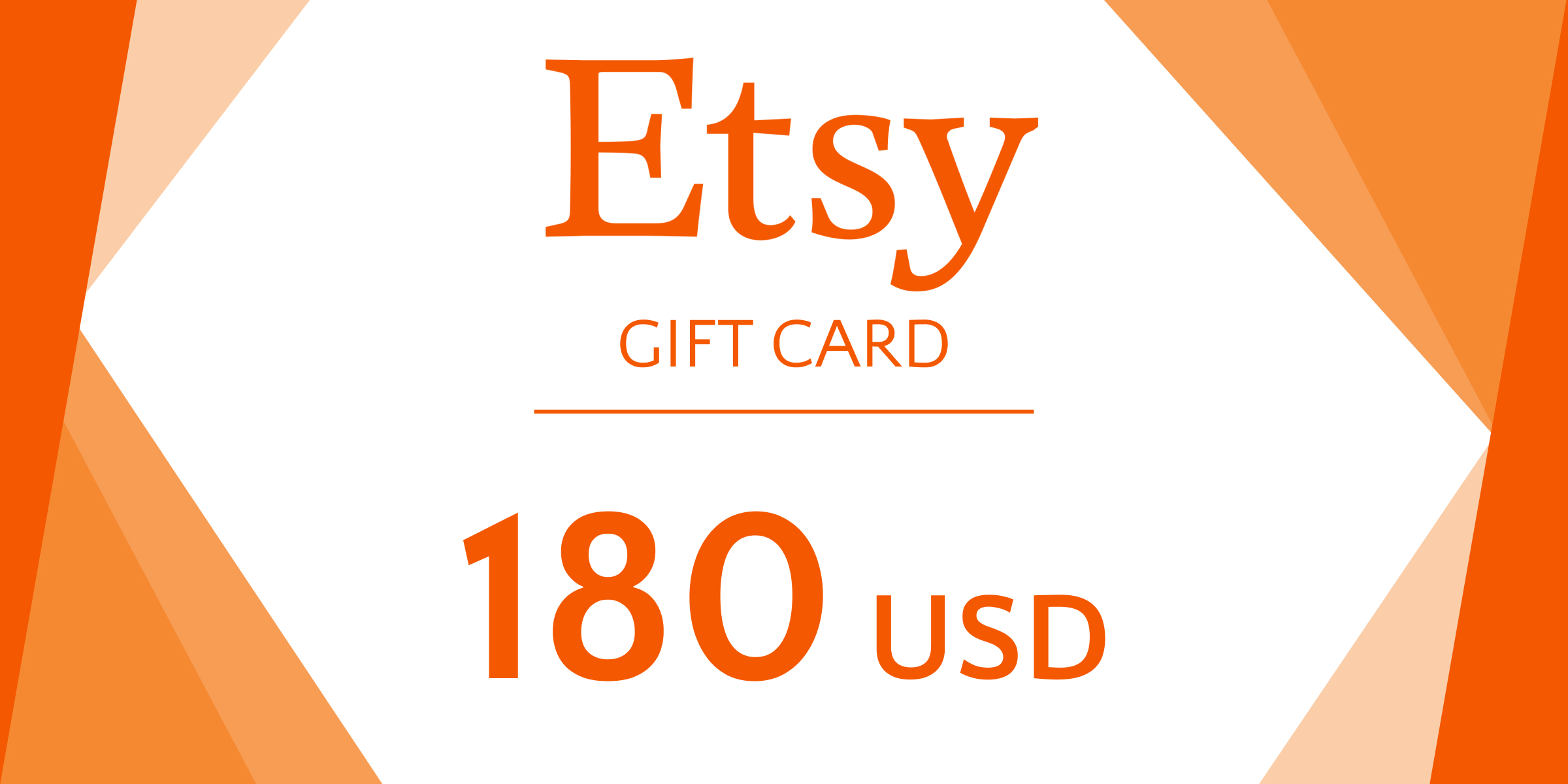 Etsy Gift Card 180 USD