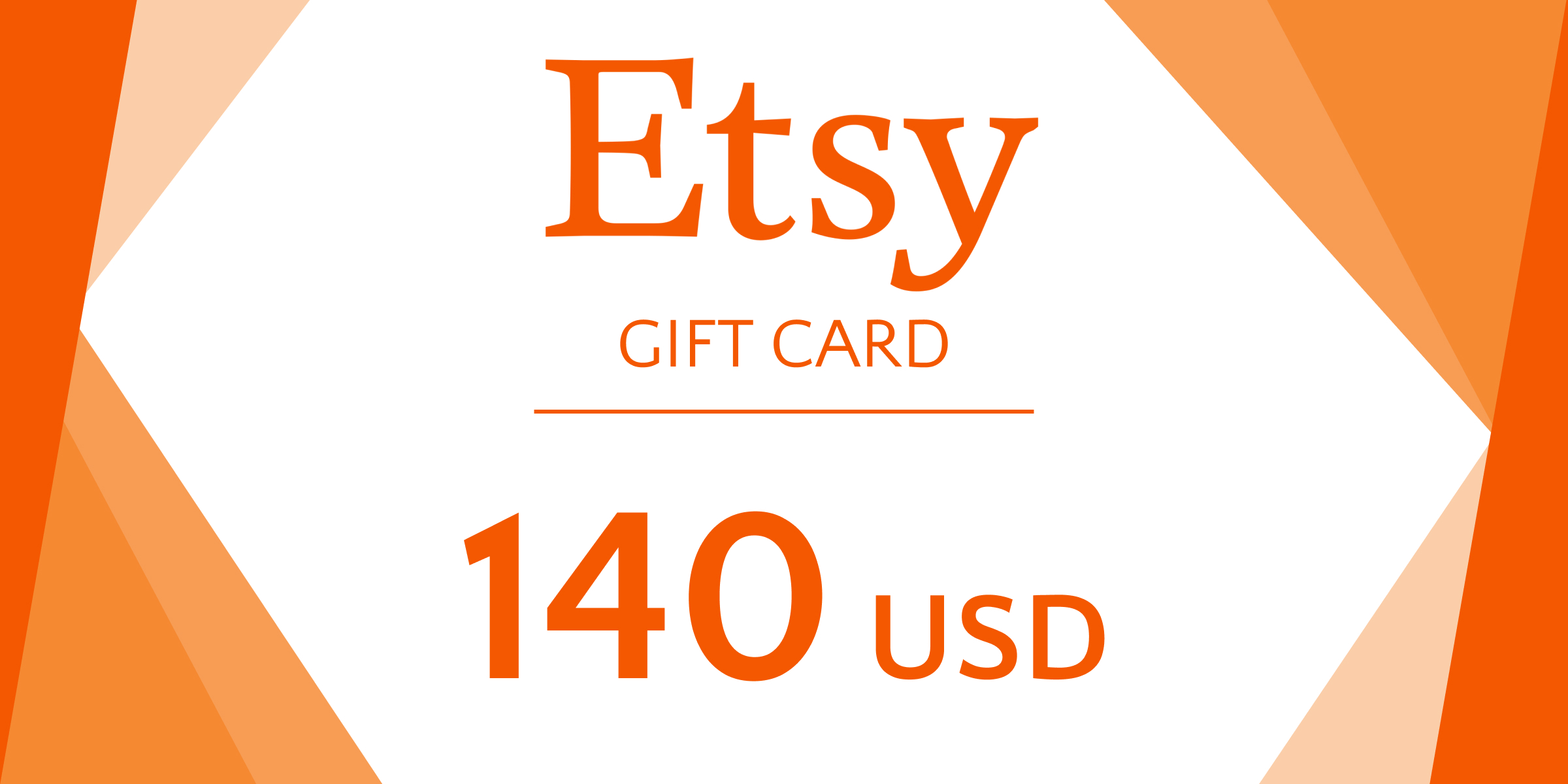 Etsy Gift Card 140 USD