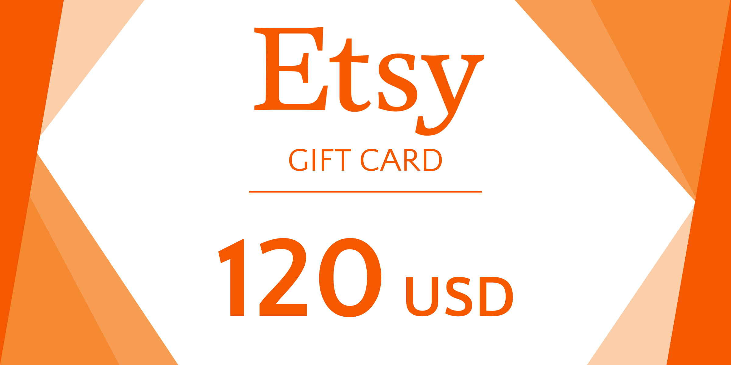 Etsy Gift Card 120 USD