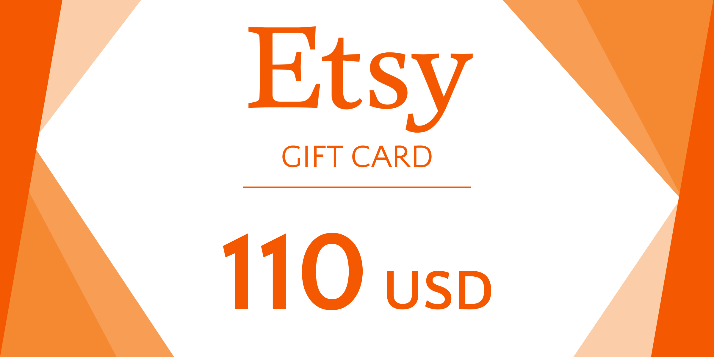 Etsy Gift Card 110 USD