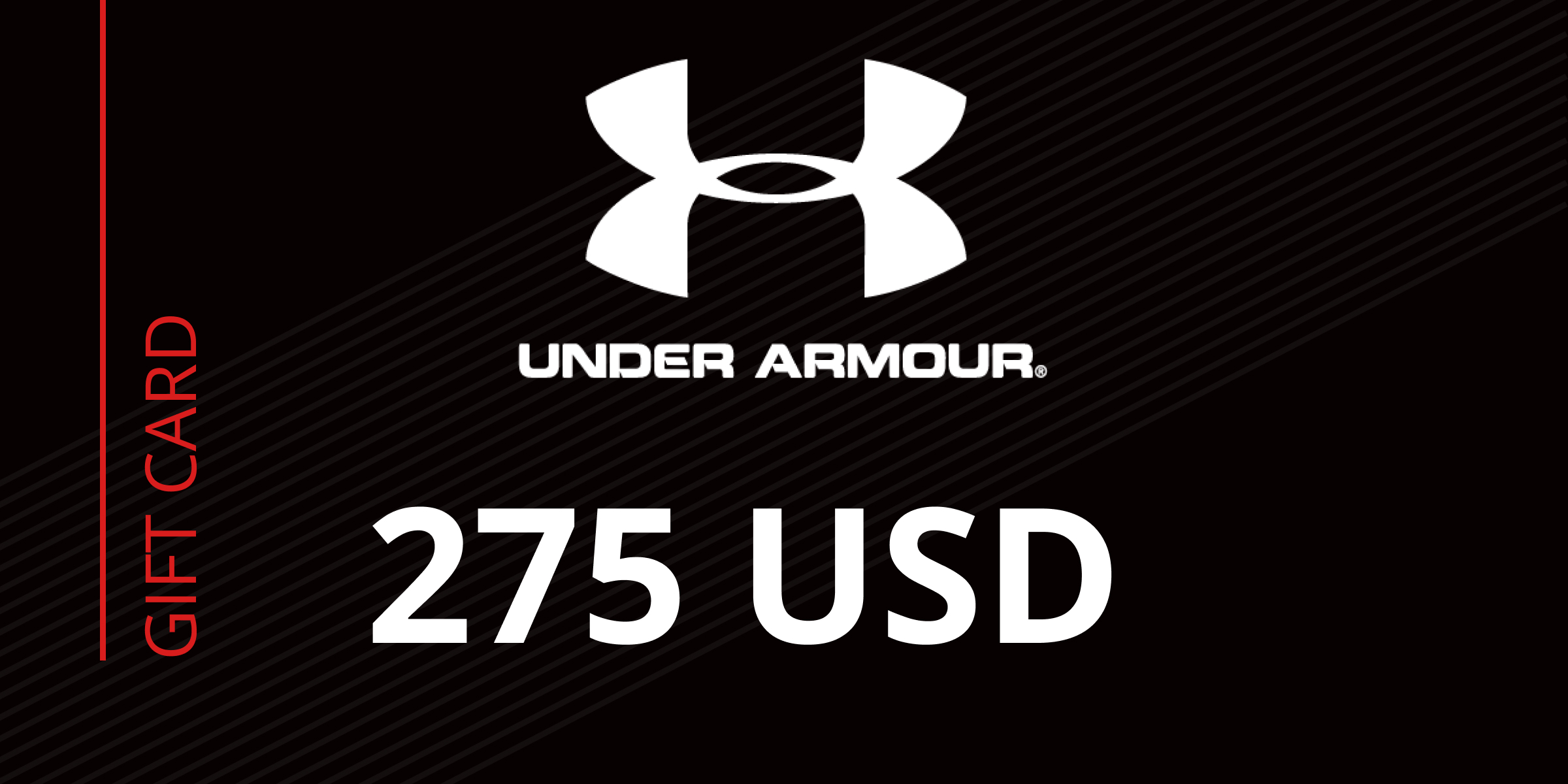 Under Armour Gift Card 275 USD