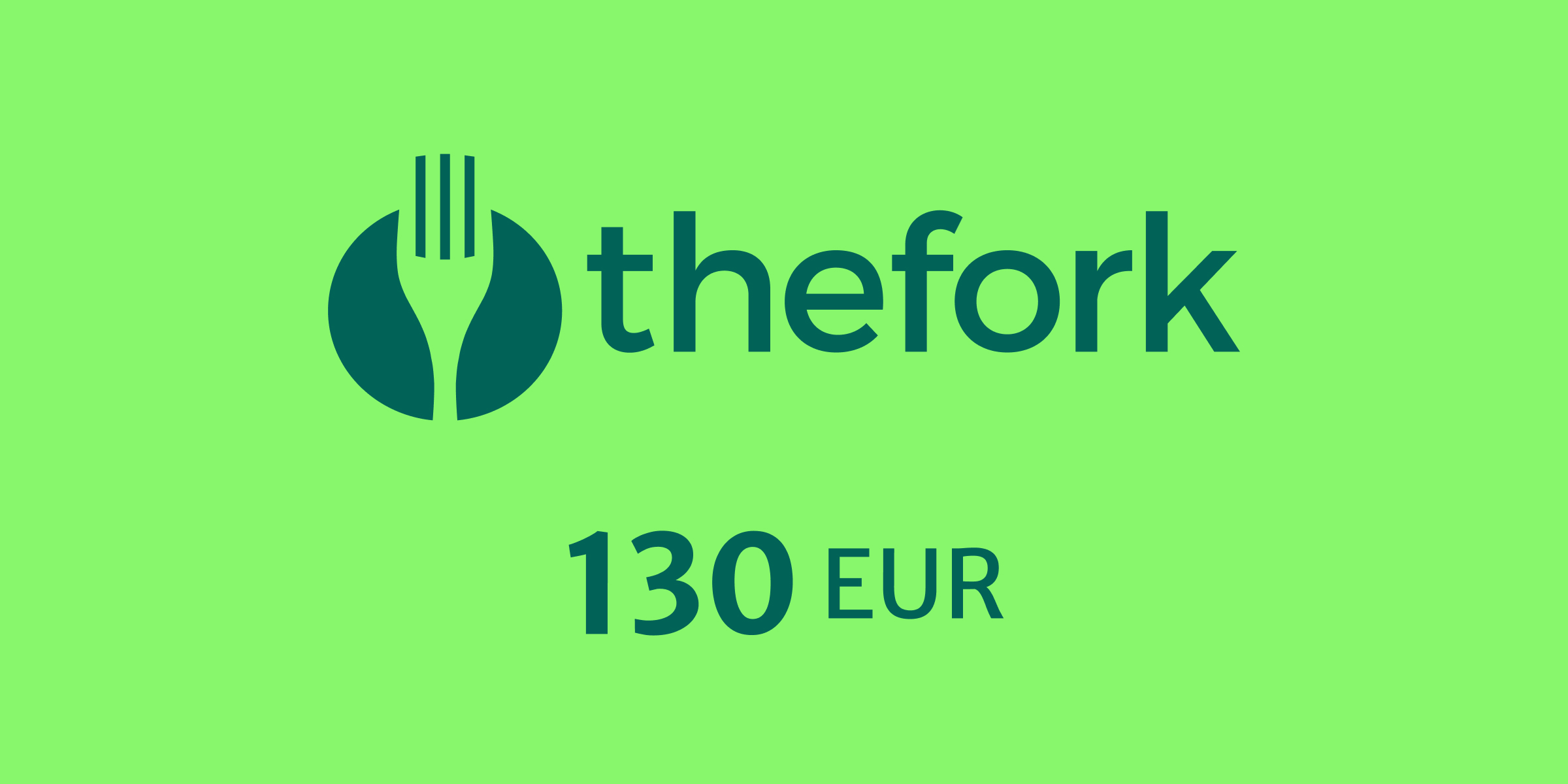 The Fork Gift Card 130 EUR