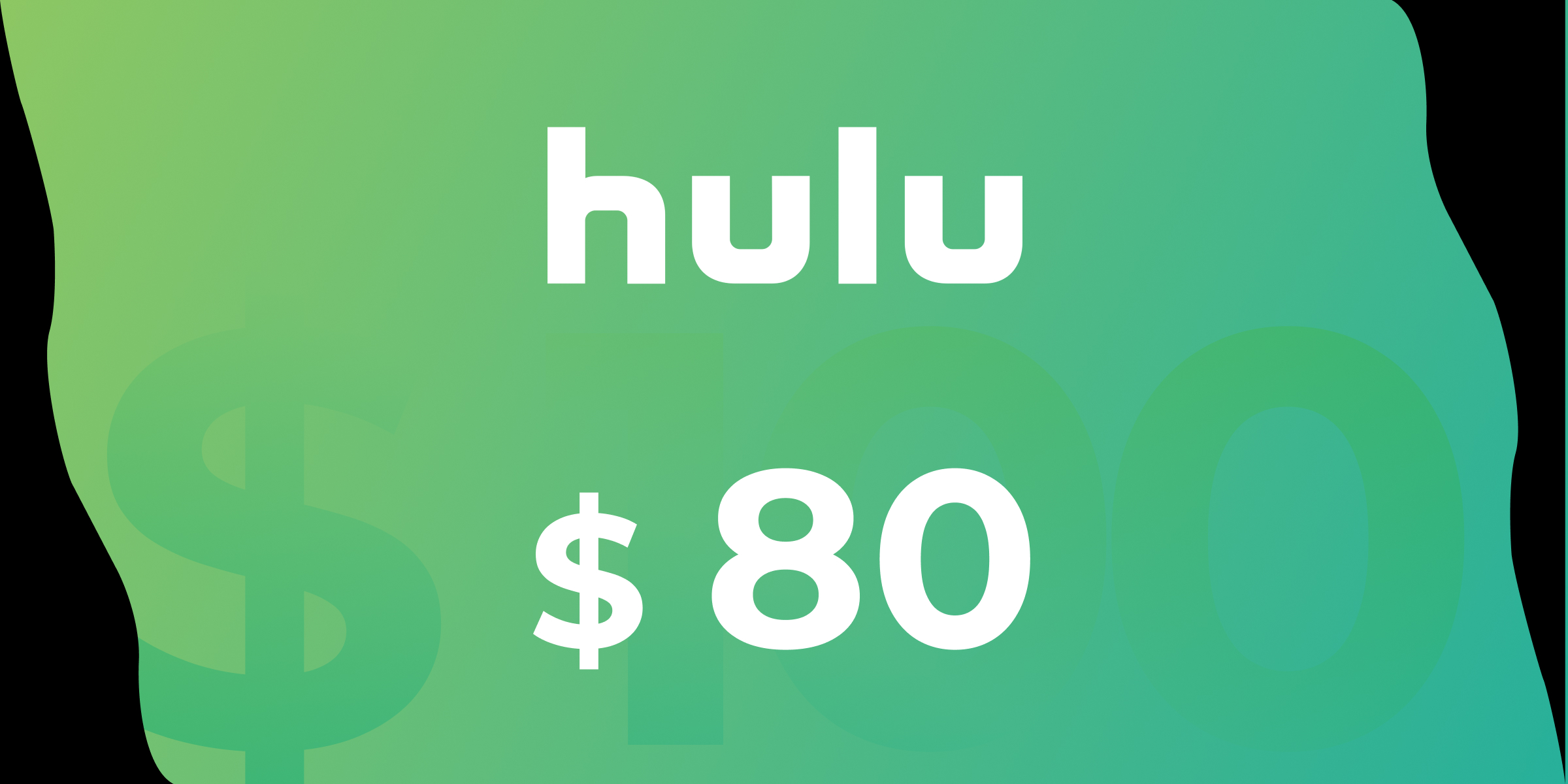 Hulu Gift Card 80 USD