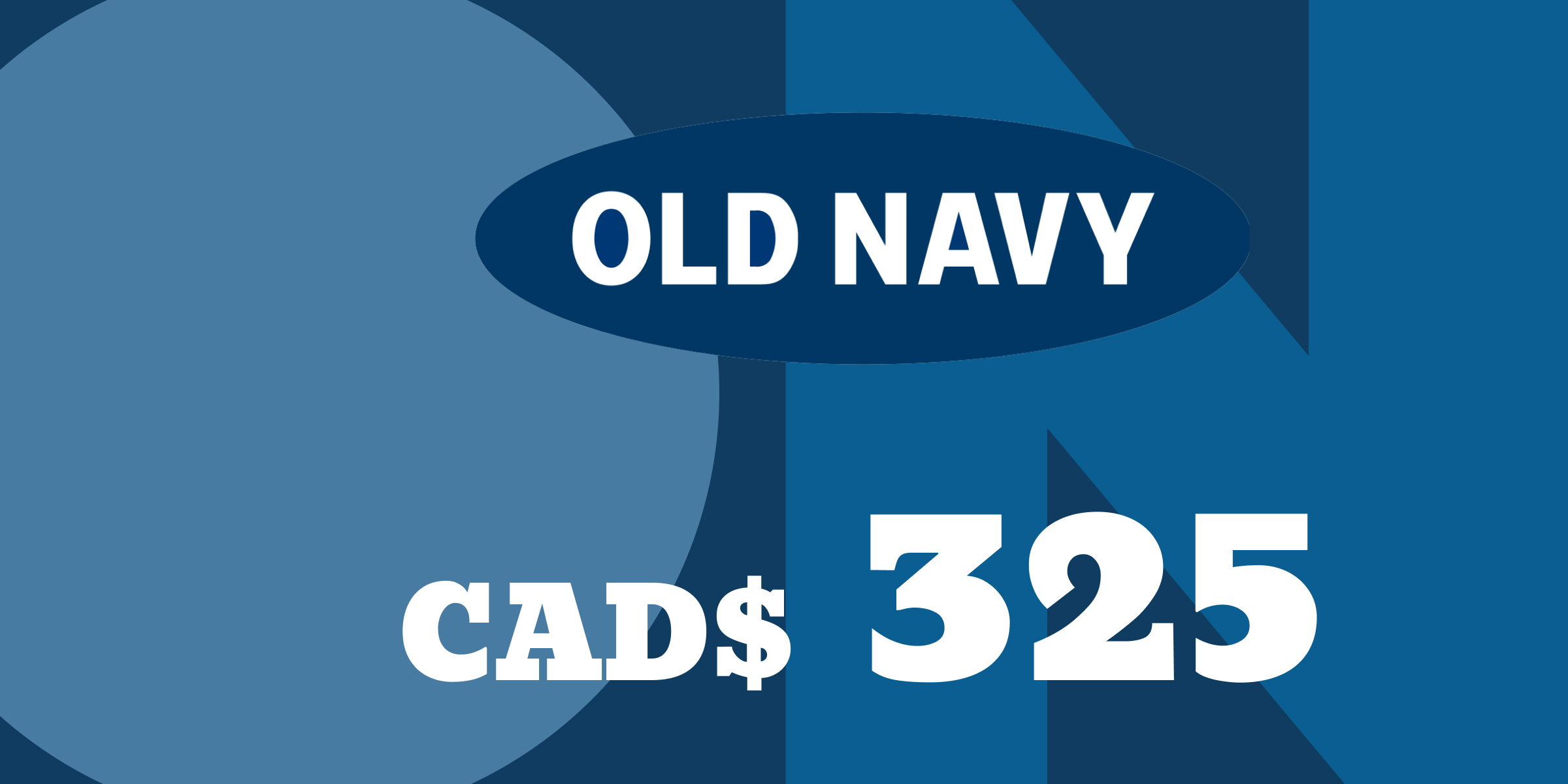 Old Navy Gift Card 325 CAD