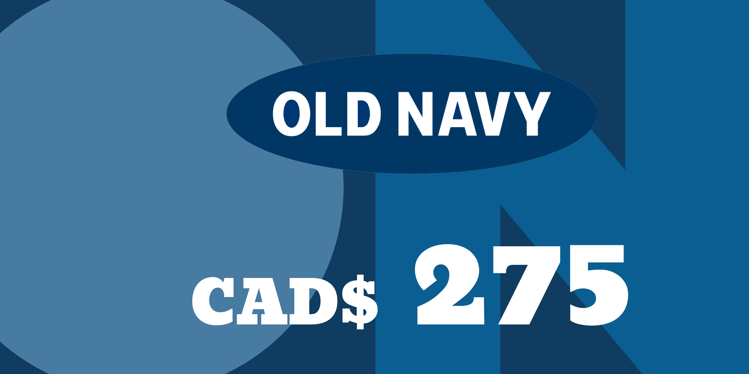 Old Navy Gift Card 275 CAD