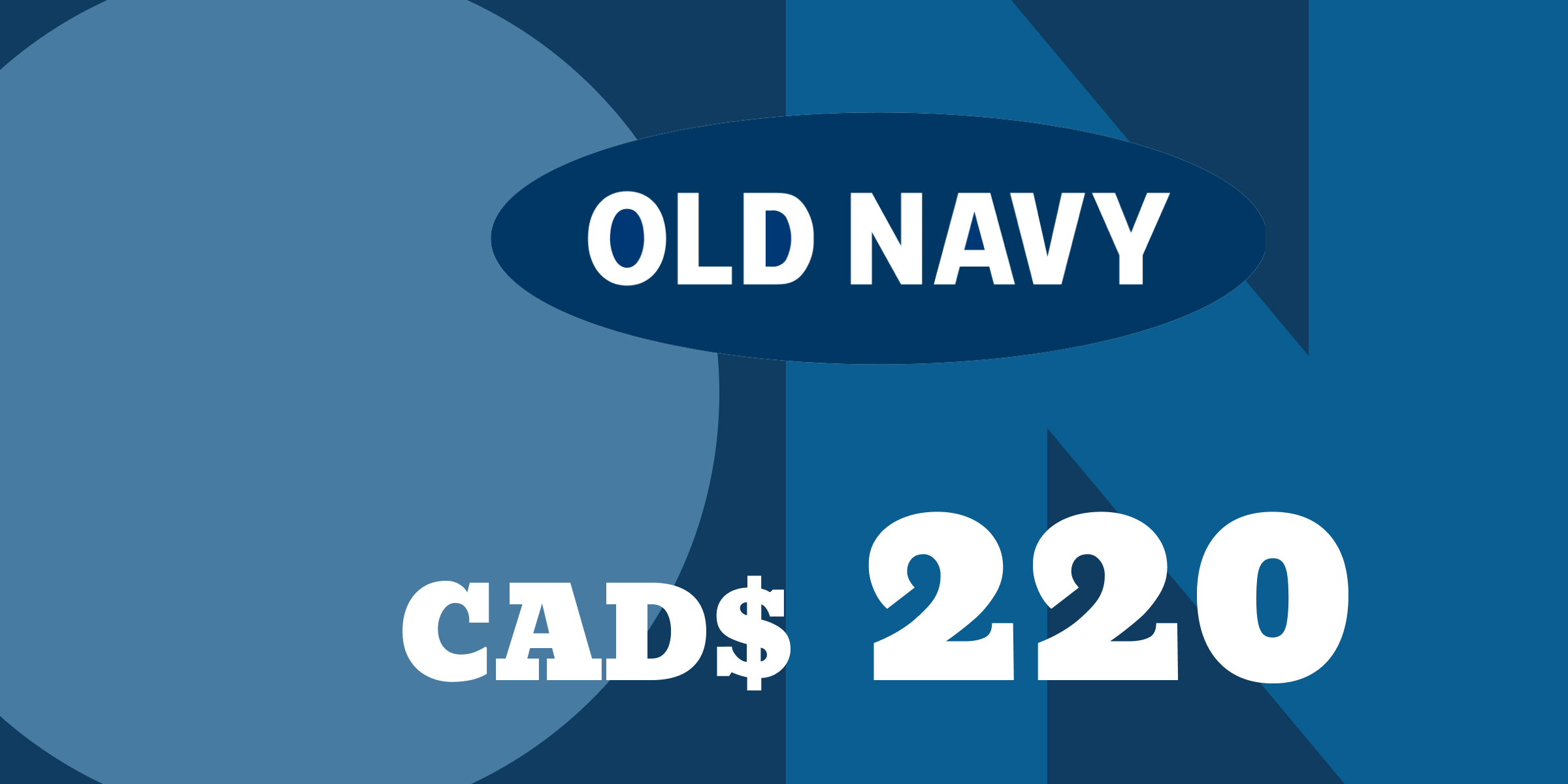 Old Navy Gift Card 220 CAD