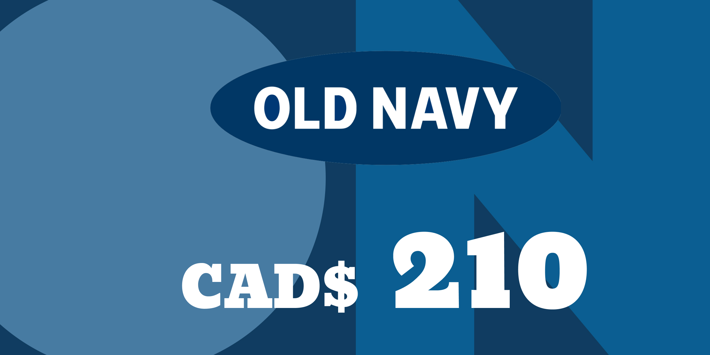 Old Navy Gift Card 210 CAD
