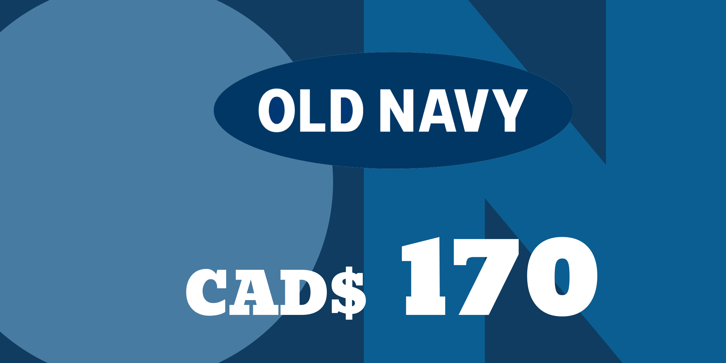 Old Navy Gift Card 170 CAD